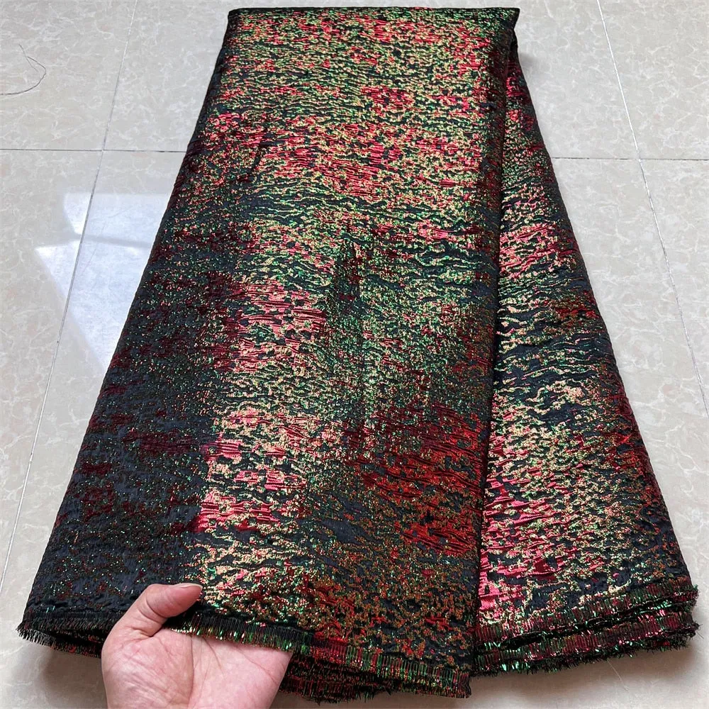 5 YARDS / 11 COLORS / Abstract Iridescent Textured Jacquard Brocade Woven Fashion Jacket Dress Fabric
