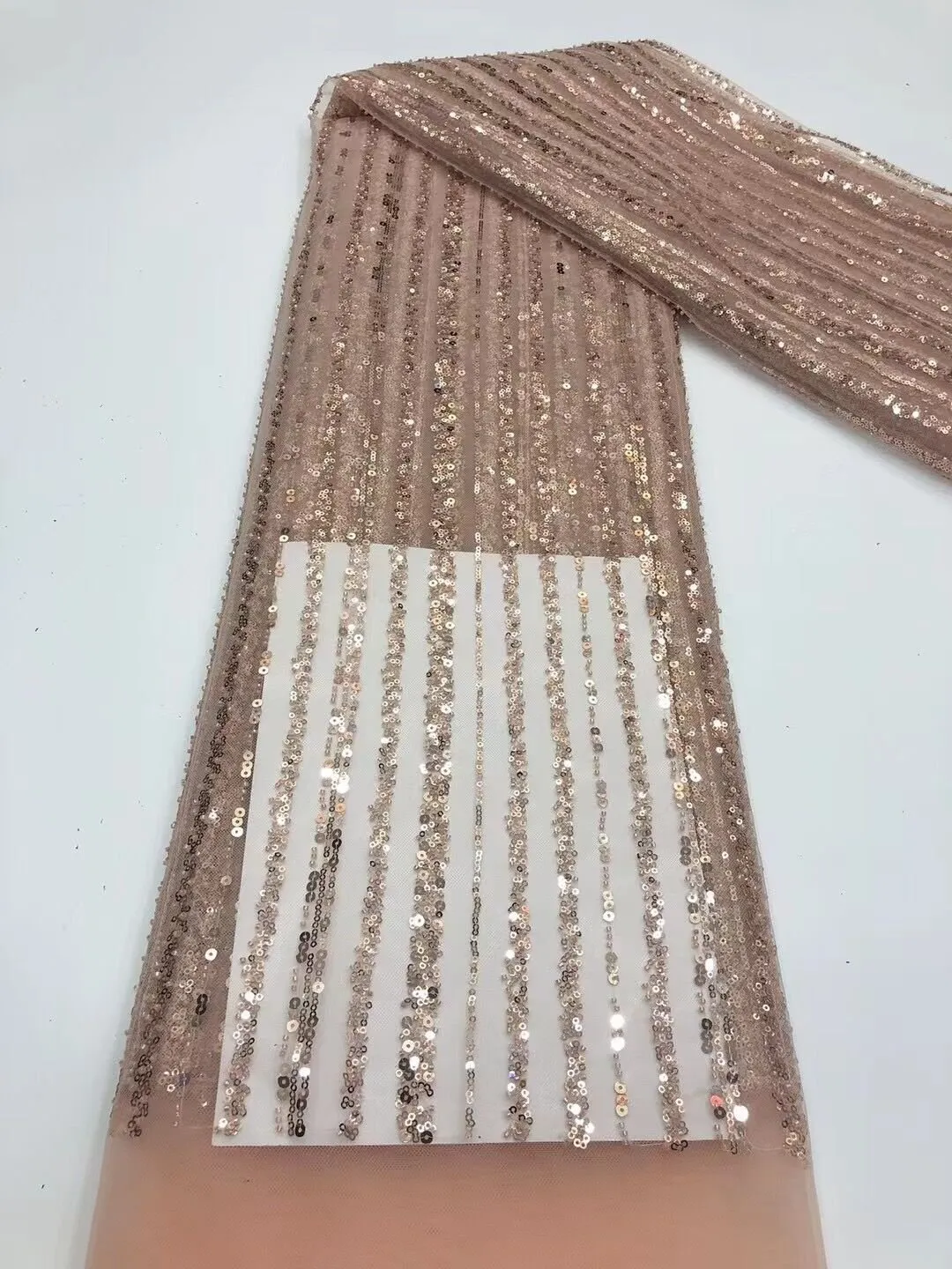 5 YARDS / 18 COLORS / Antonia Floral Beaded Glitter Embroidery Mesh Lace  Party Prom Bridal Dress Fabric