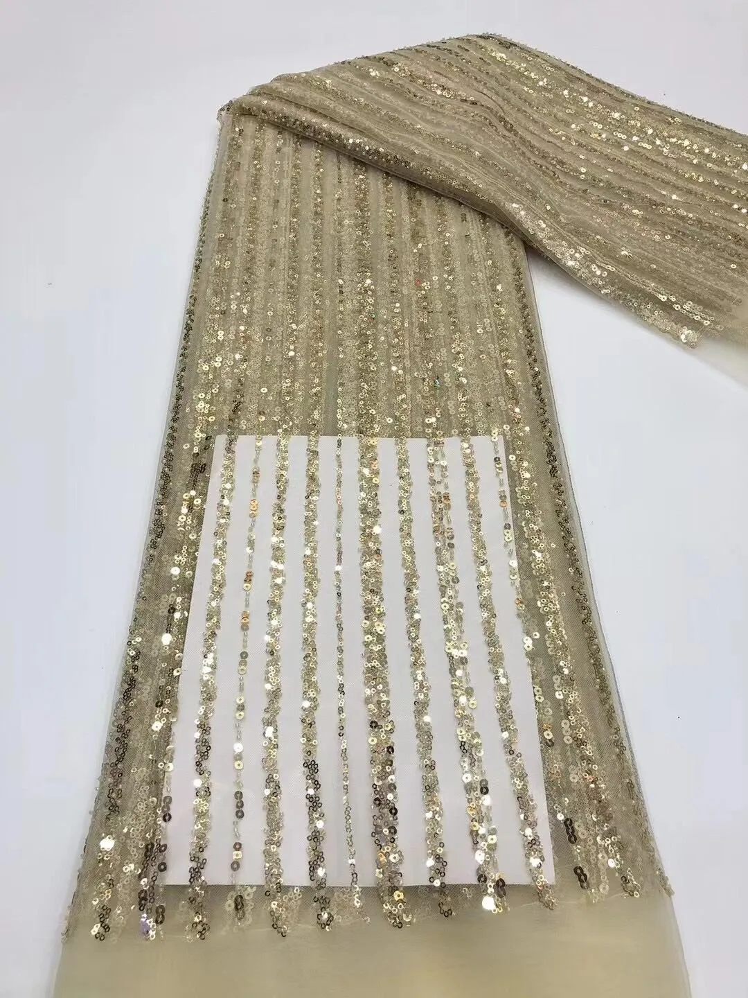 5 YARDS / 18 COLORS / Antonia Floral Beaded Glitter Embroidery Mesh Lace  Party Prom Bridal Dress Fabric