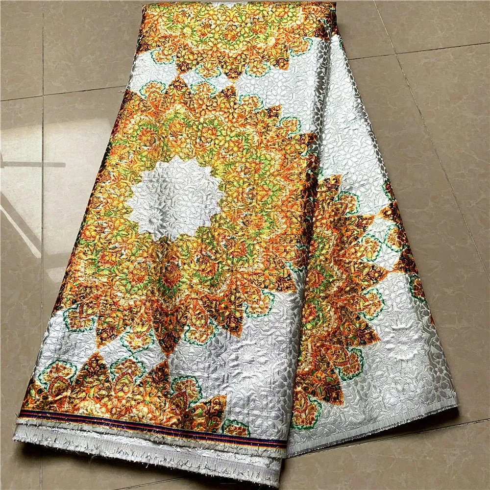 5 YARDS / 4 COLORS / Ethnic Sunshine Viscose Jacquard Woven Fabric for Dresses, Jackets, Suits, Shirts, Skirts Lining