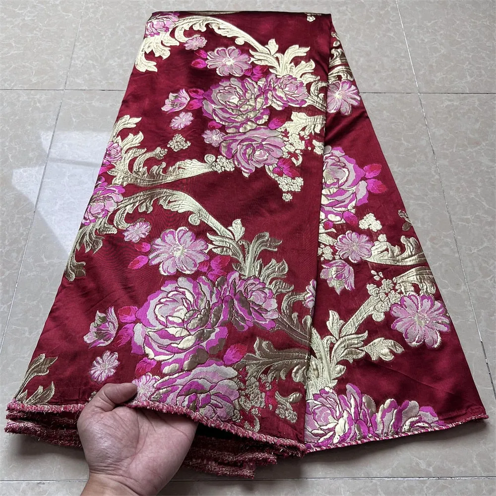 5 YARDS / 5 COLORS / Tenta Traditional Damask Viscose Jacquard Woven Fabric for Dresses, Jackets, Suits, Shirts, Skirts Lining