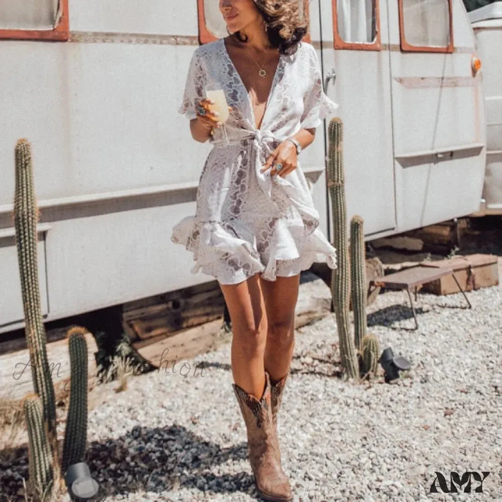 Amy Fashion - Fashion Print Maxi Dresses