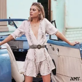 Amy Fashion - Fashion Print Maxi Dresses