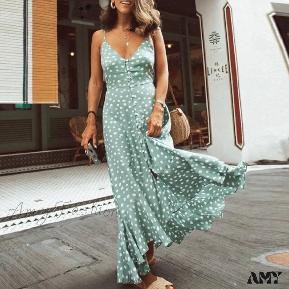 Amy Fashion - Fashion Print Maxi Dresses