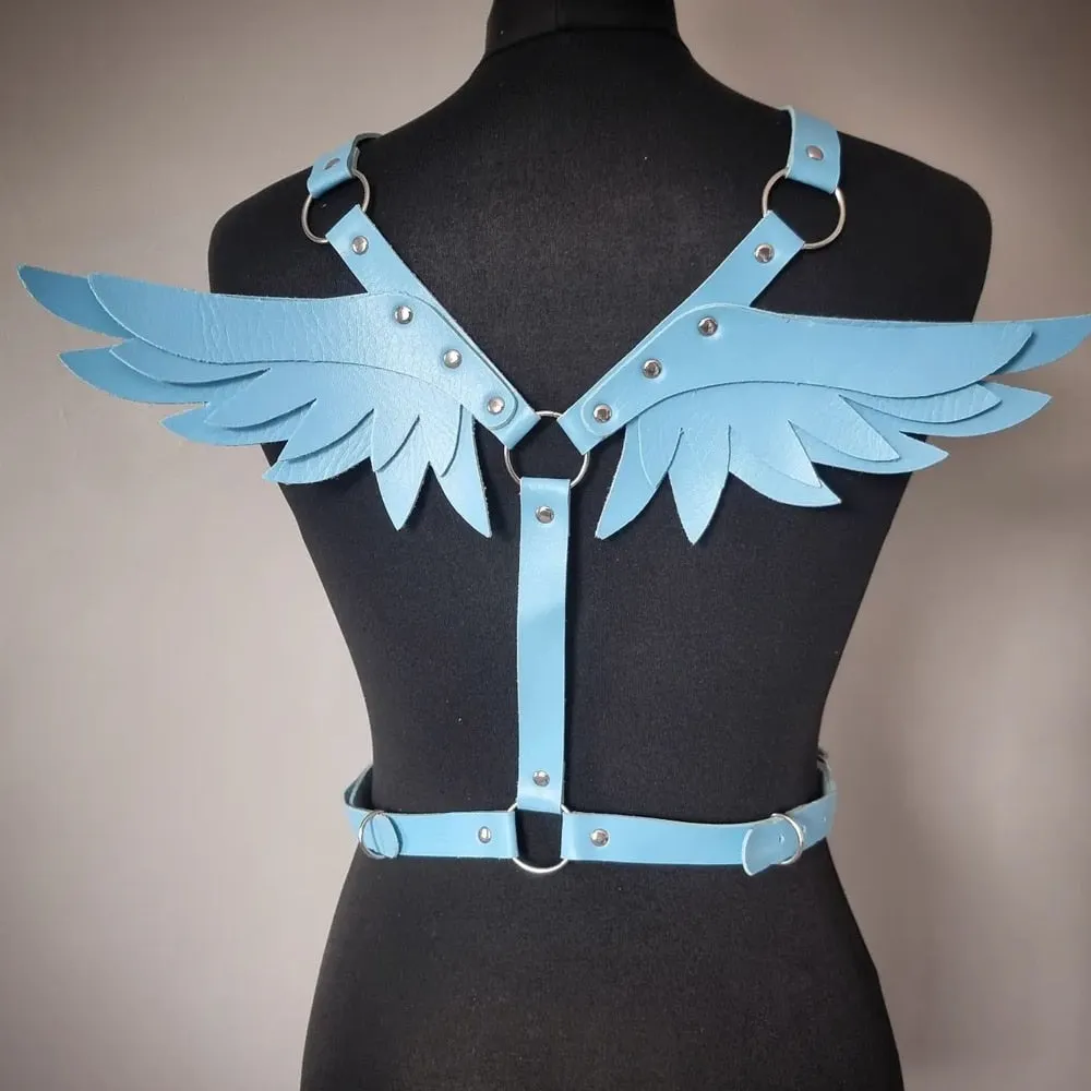 Angel Wings Leather Harness