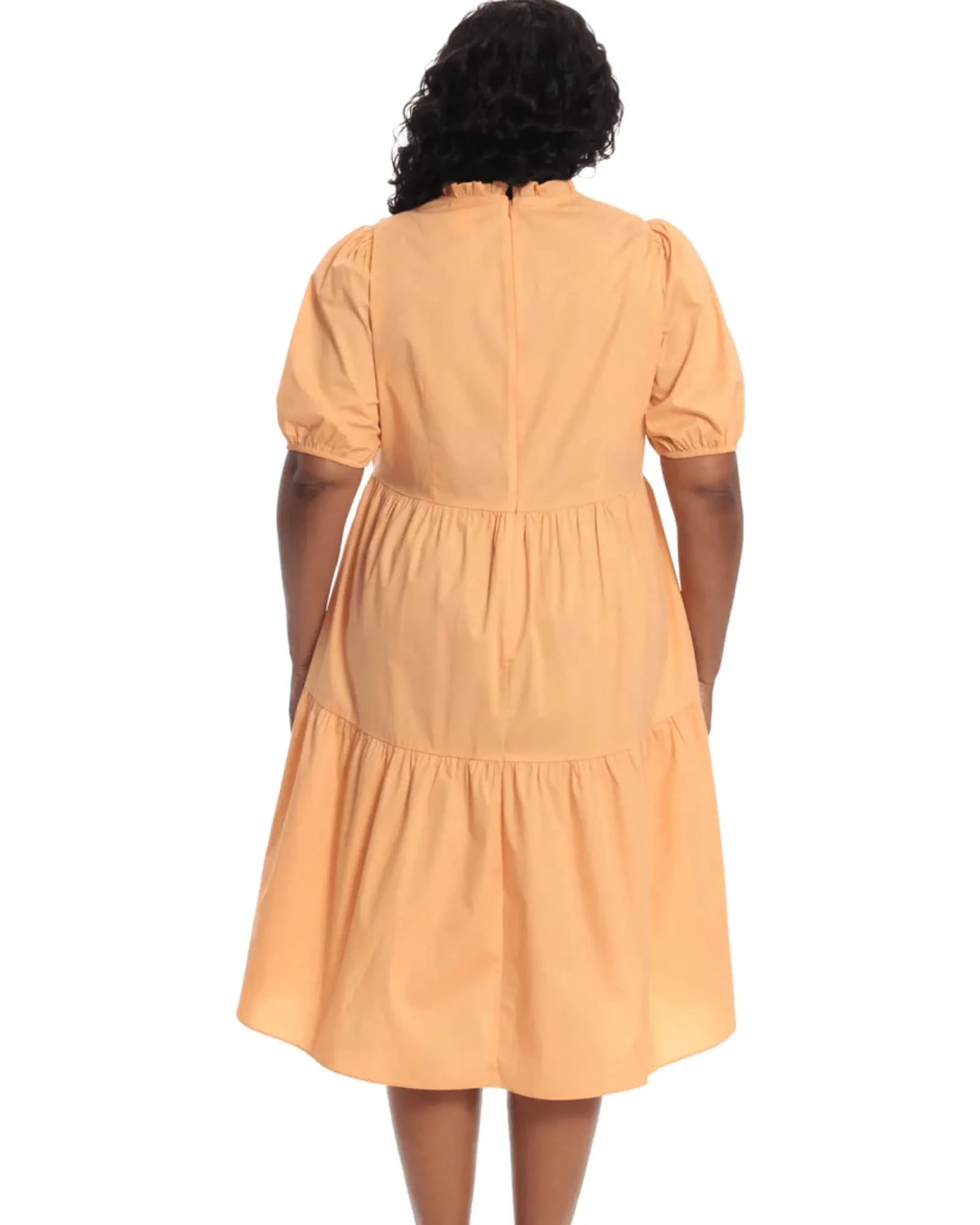 Avery Hi Lo Dress | apricot