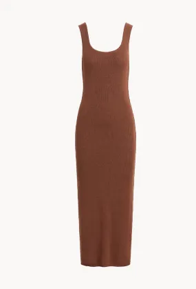 Bella Dahl Sleeveless Midi Sweater Dress / French Espresso