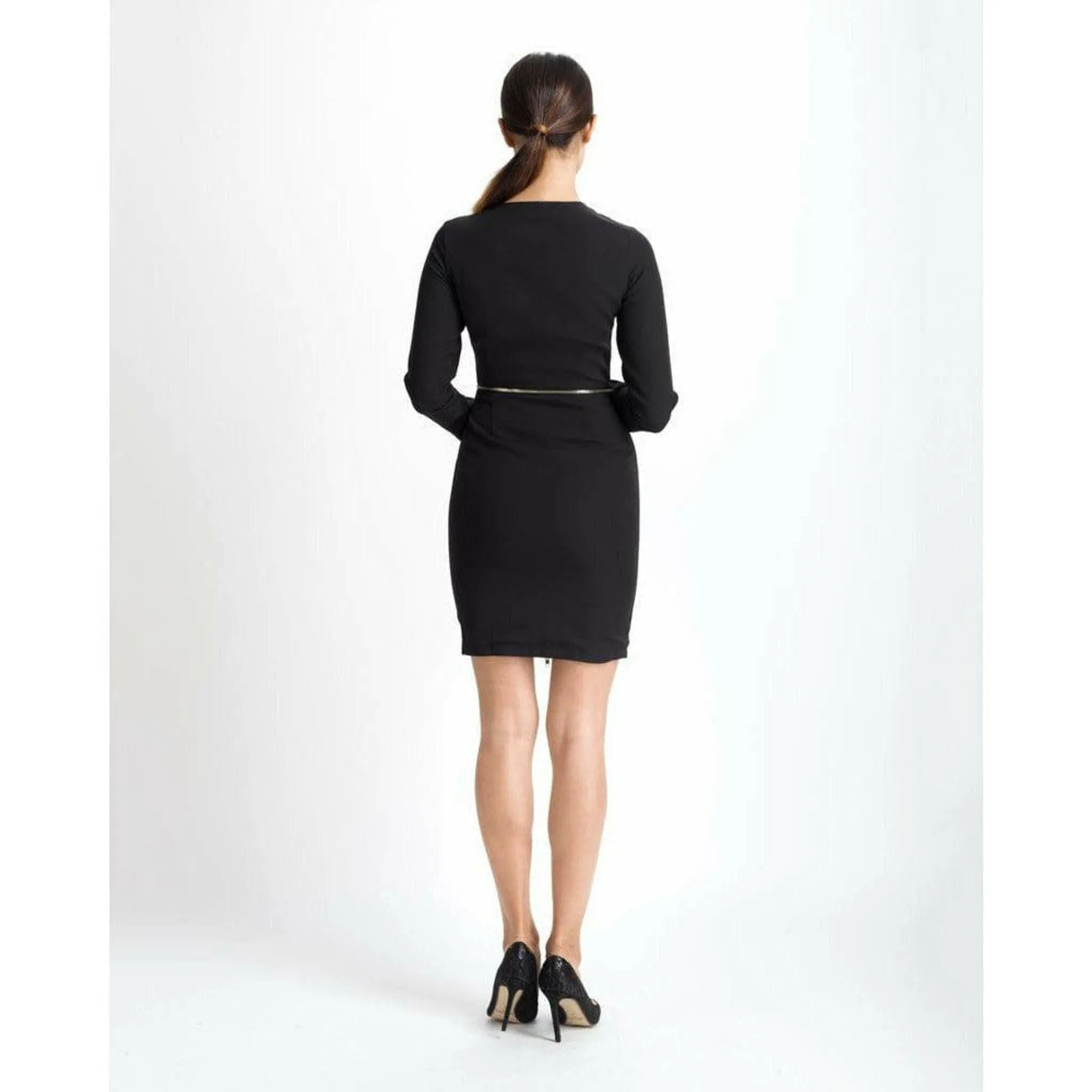Black Zipper Dress