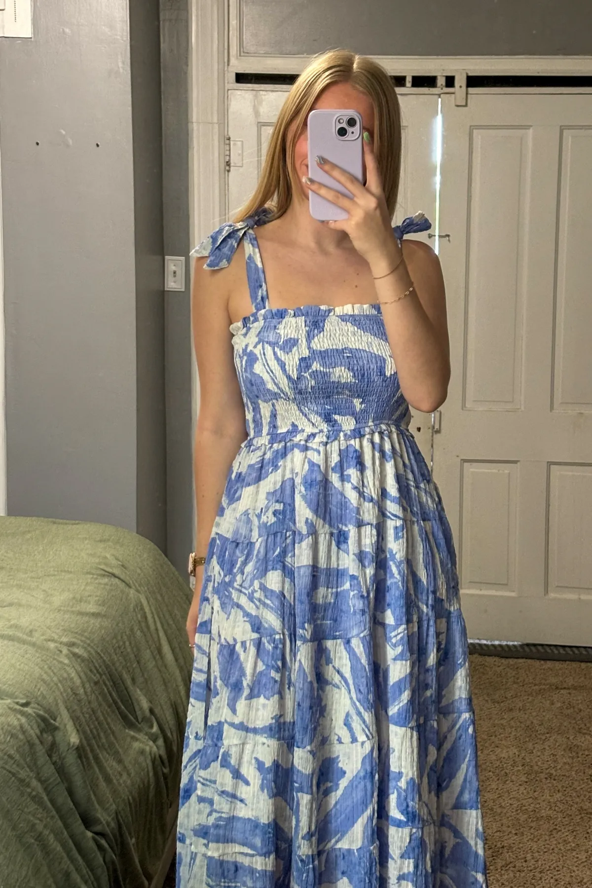 Brea Smocked Midi Dress