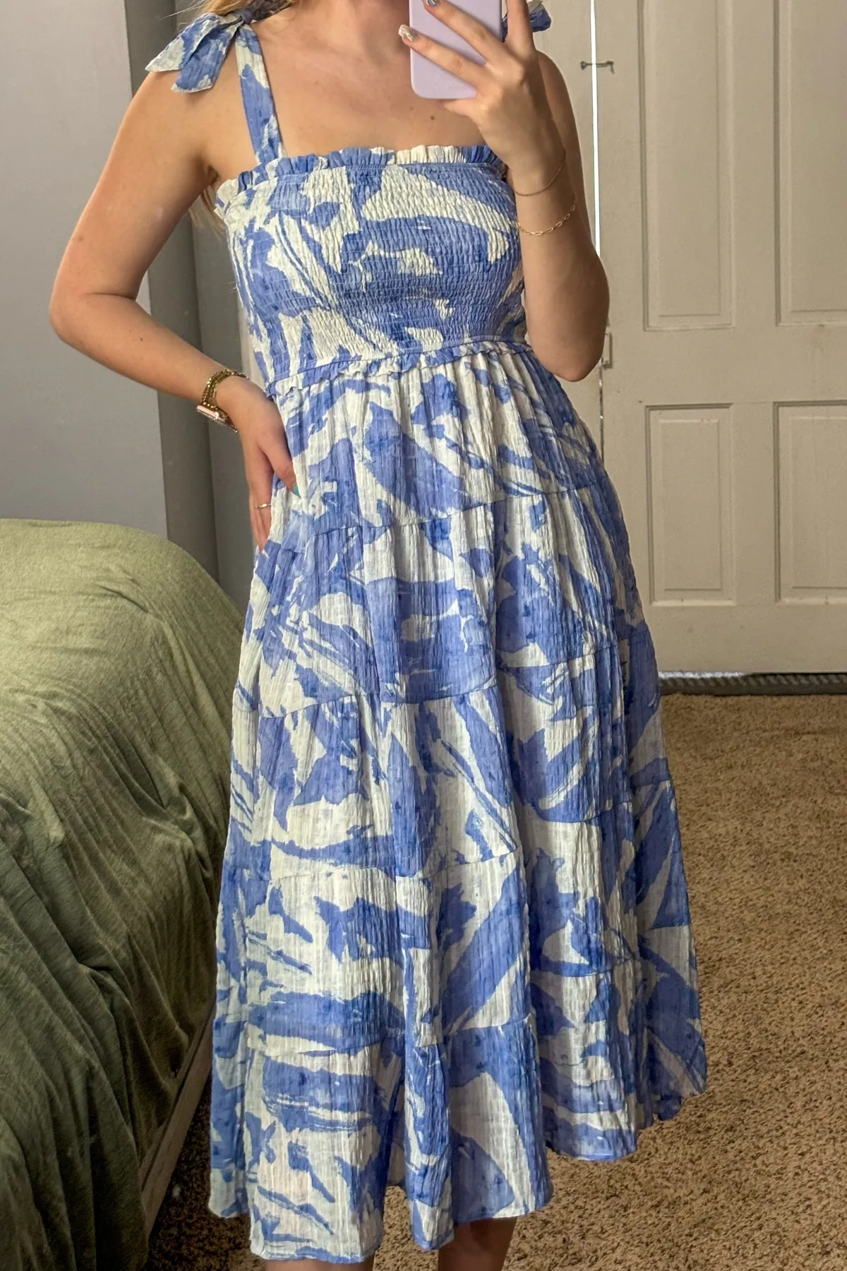 Brea Smocked Midi Dress