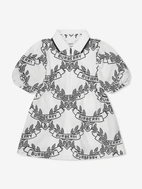 Burberry Girls Alesea Crest Dress in White