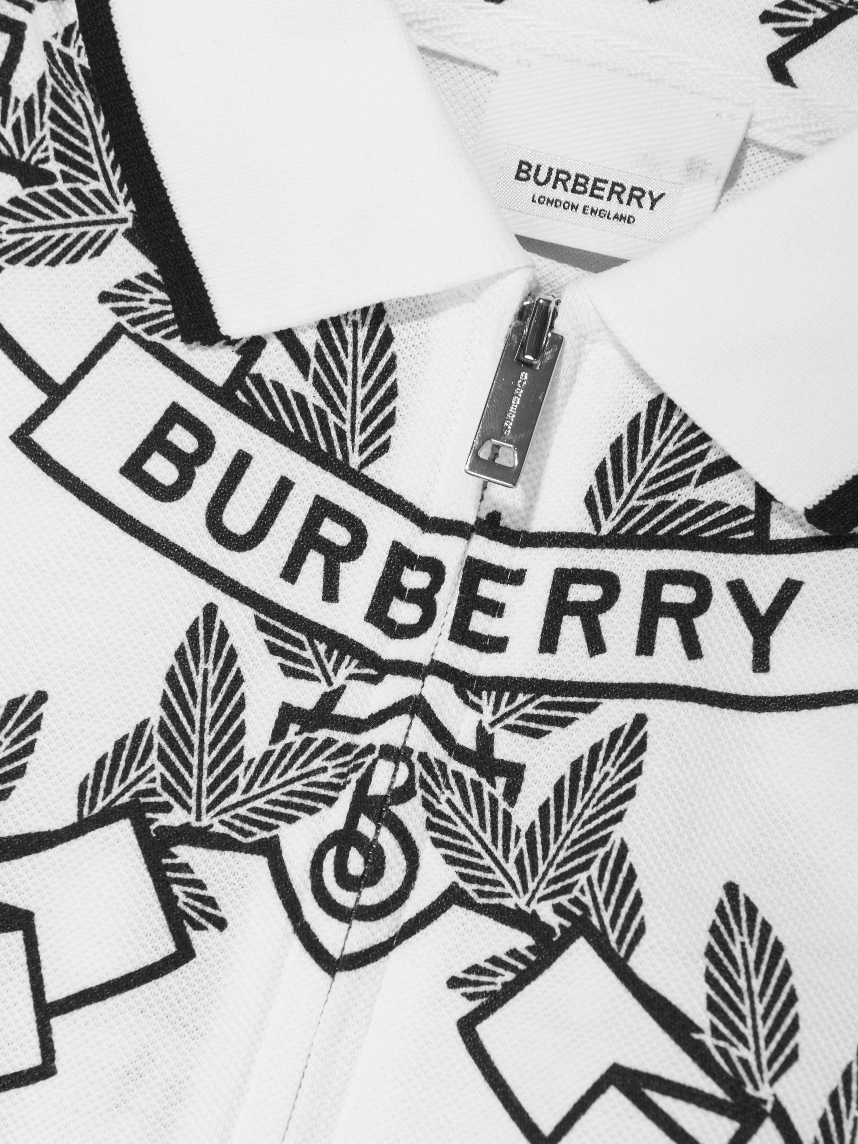 Burberry Girls Alesea Crest Dress in White