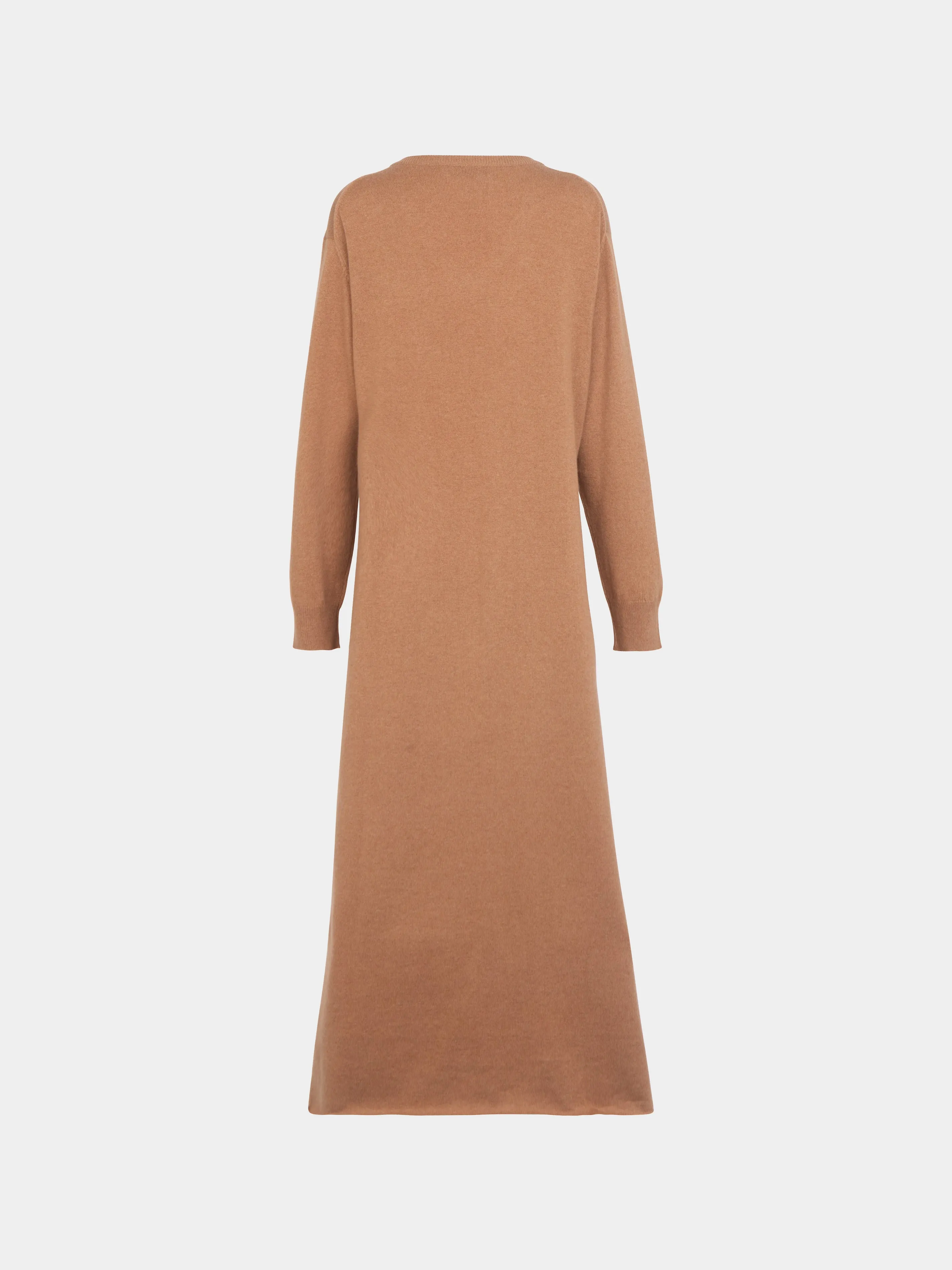 Cashmere V-Neck Long Dress | Size: S
