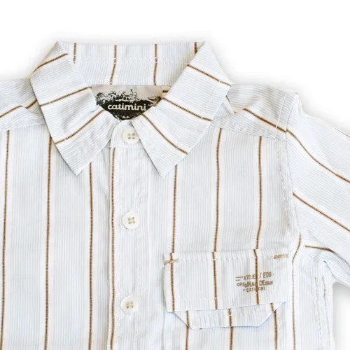 Catimini Striped White Shirt
