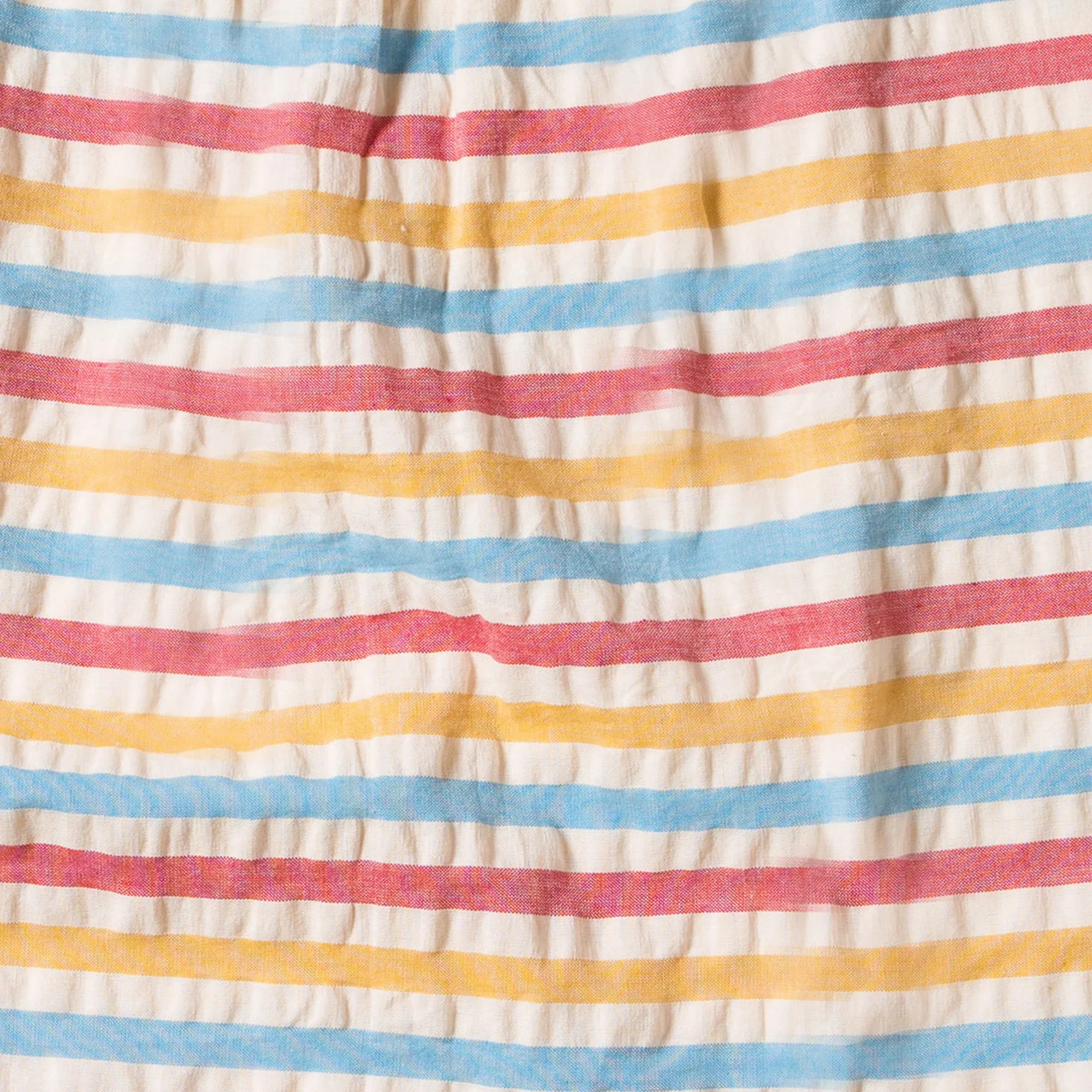 Corn Silk Seersucker Frill Dress