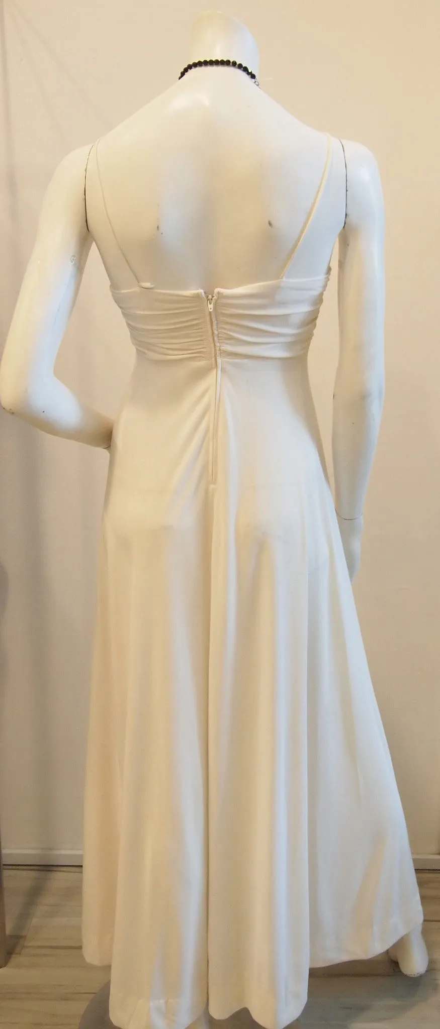 Cream simple maxi