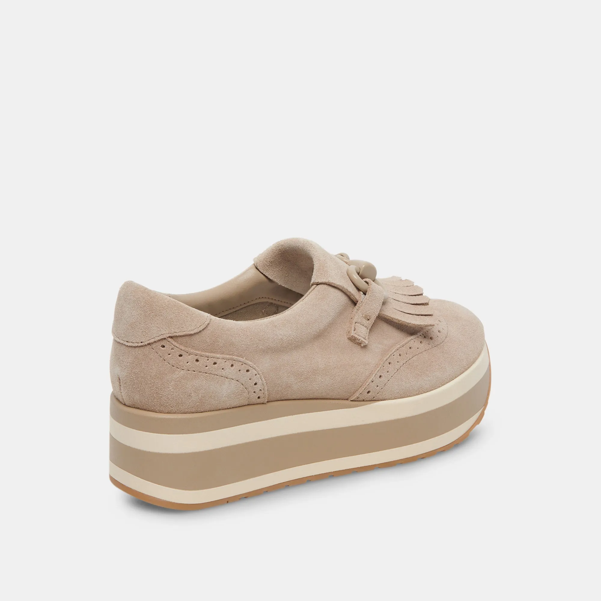 Dolce Vita Jhax Sneakers in Almond Suede