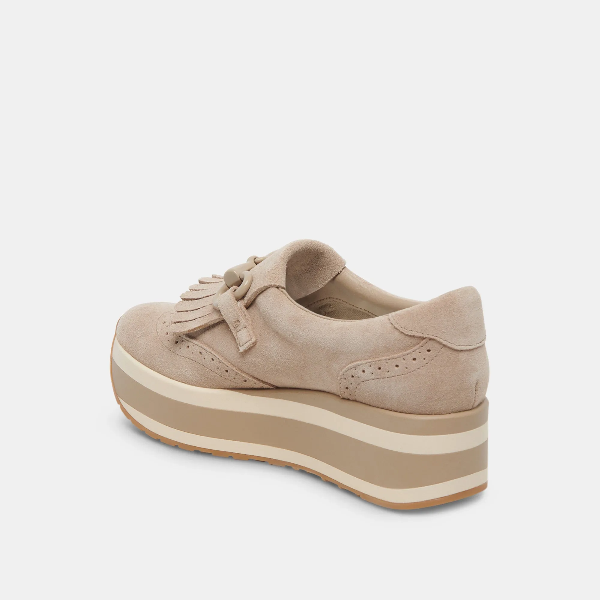 Dolce Vita Jhax Sneakers in Almond Suede