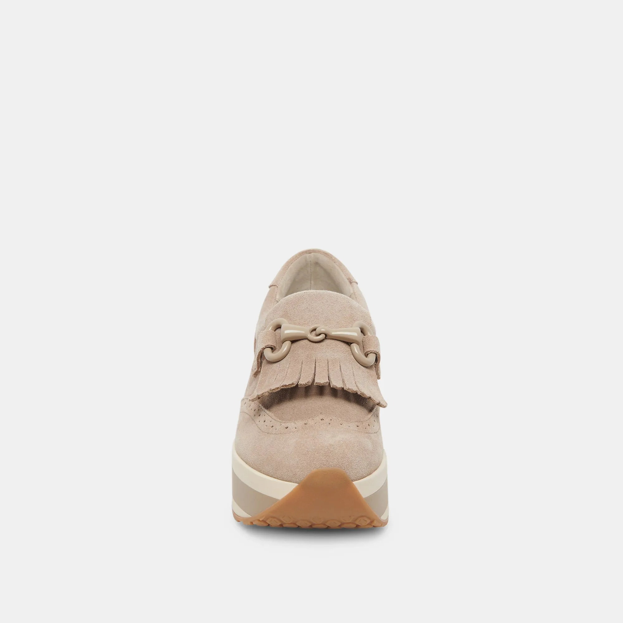 Dolce Vita Jhax Sneakers in Almond Suede