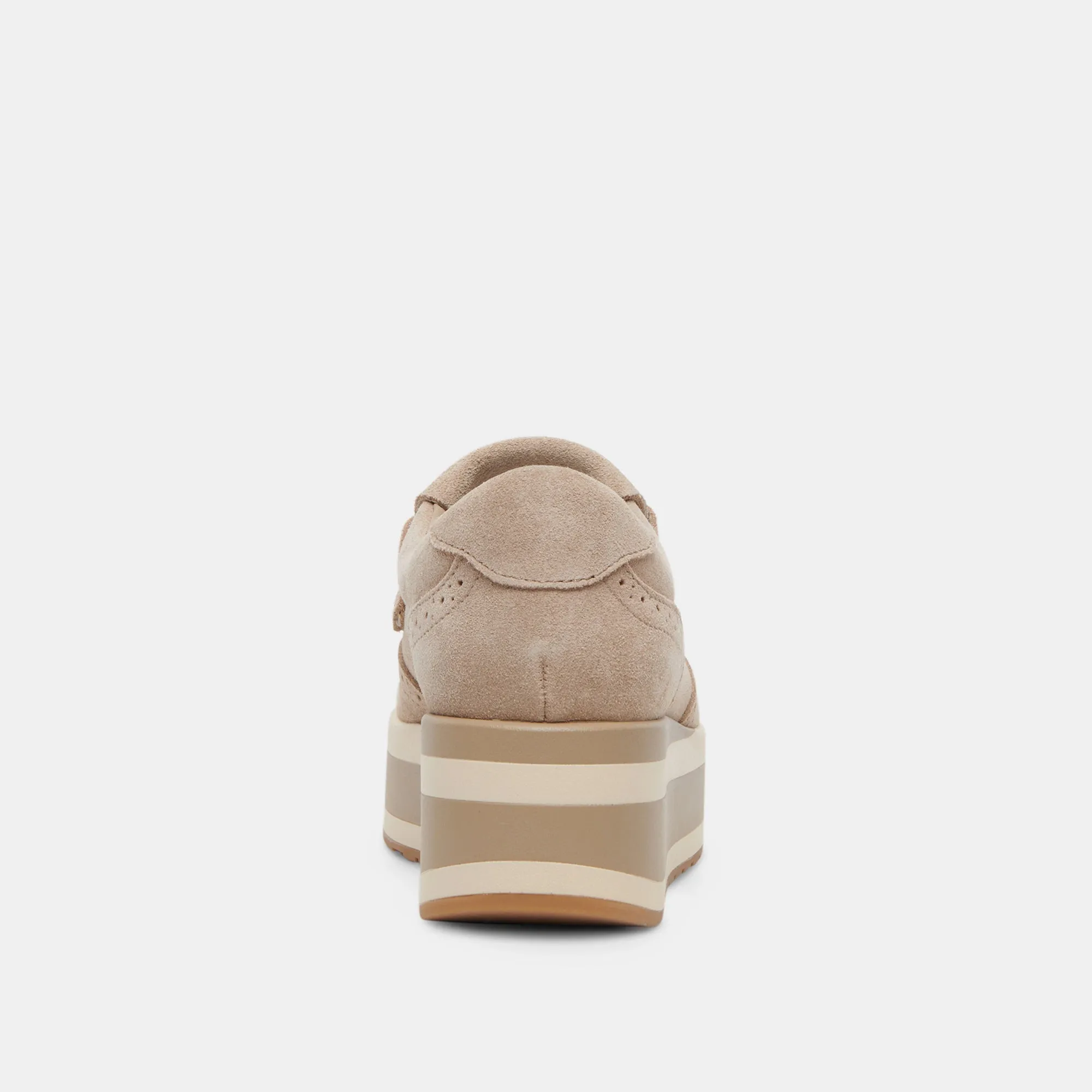 Dolce Vita Jhax Sneakers in Almond Suede