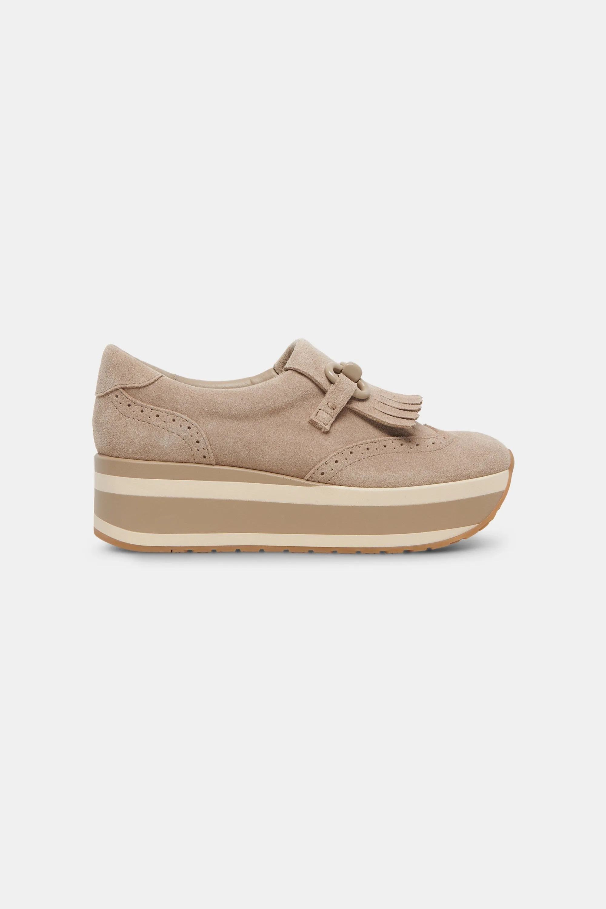 Dolce Vita Jhax Sneakers in Almond Suede