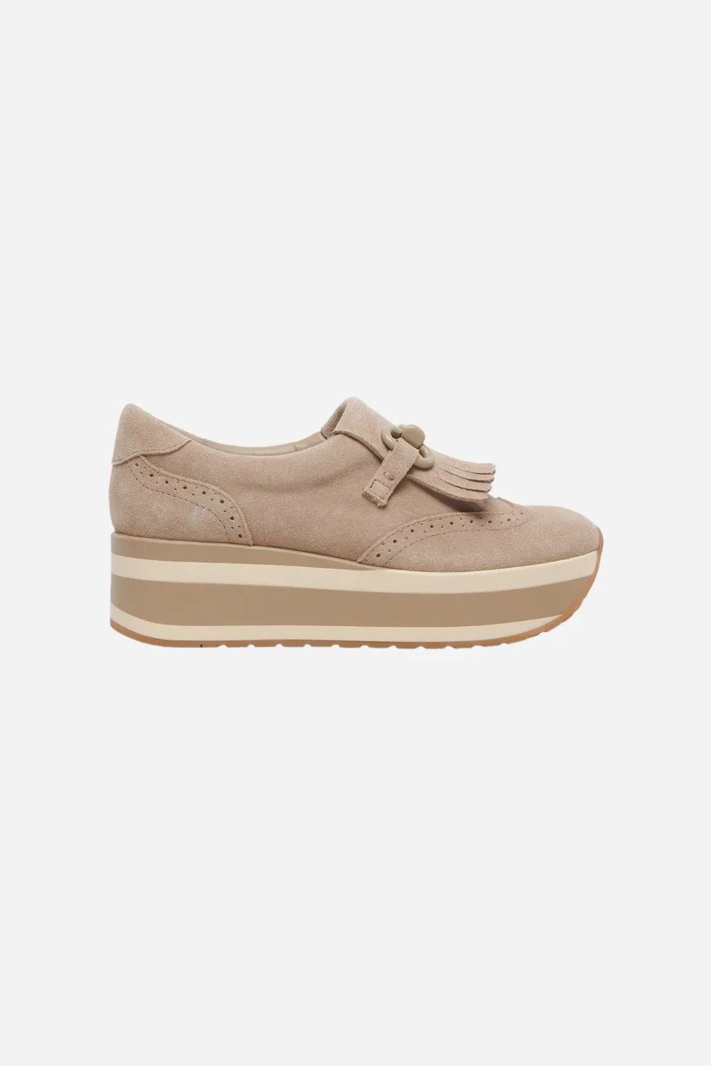 Dolce Vita Jhax Sneakers in Almond Suede