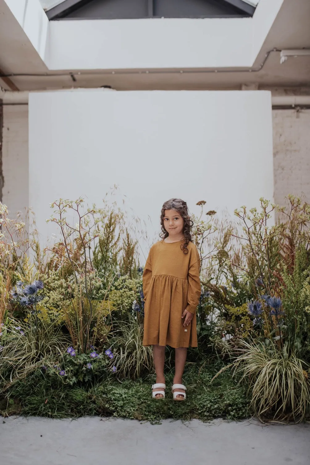 Dress Simple Khaki Brown