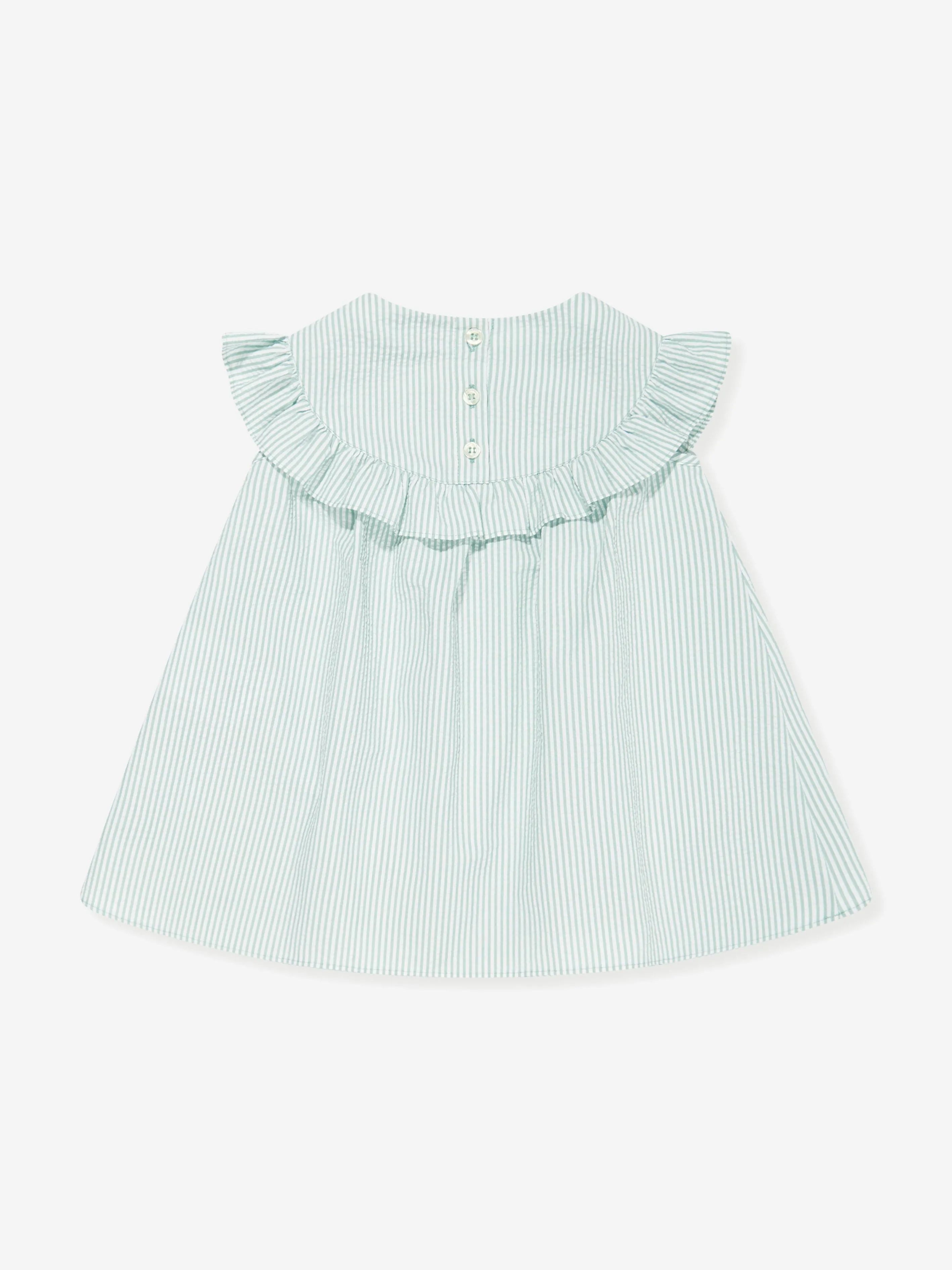 Emporio Armani Baby Girls Striped Dress in Blue