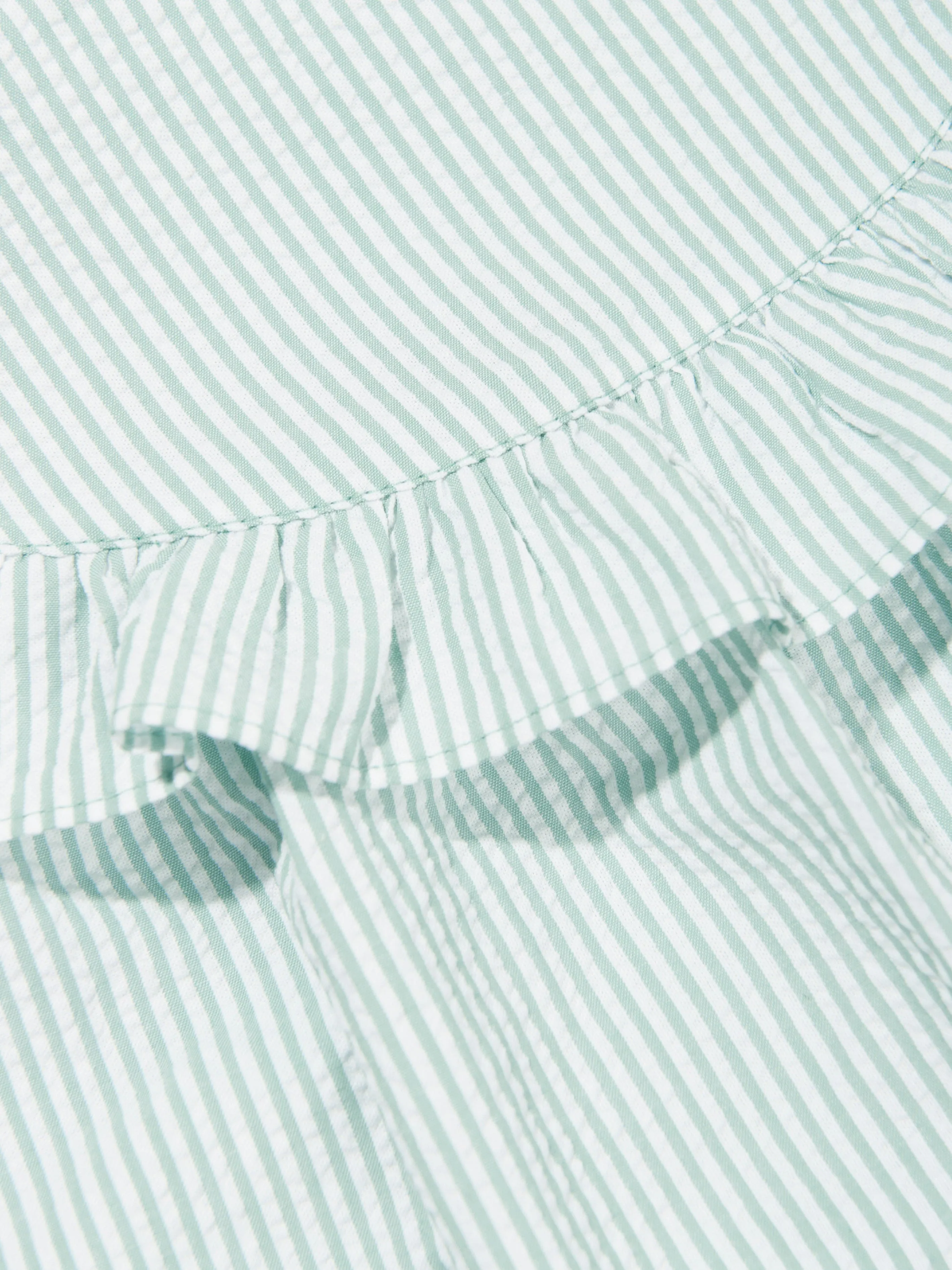 Emporio Armani Baby Girls Striped Dress in Blue