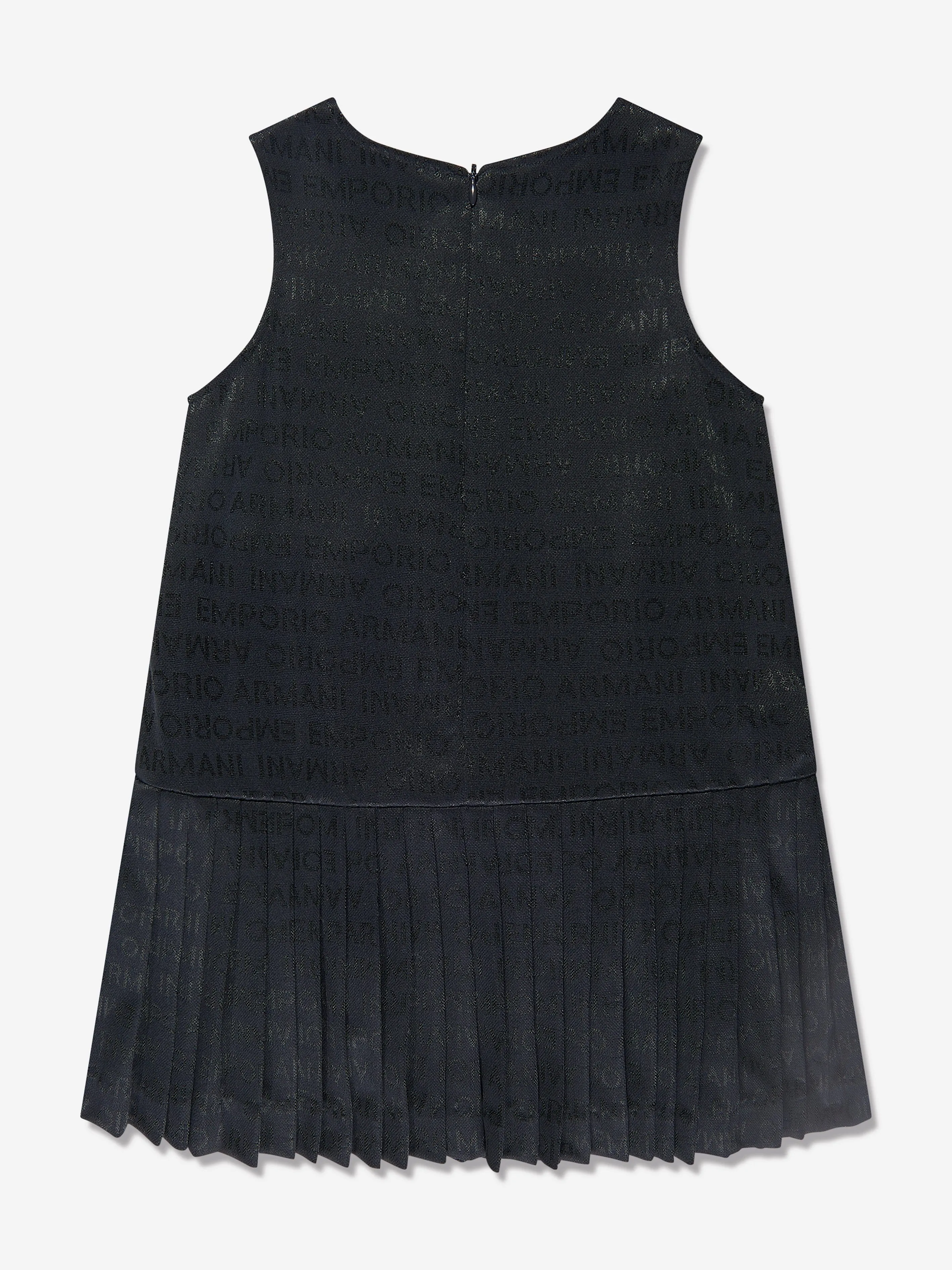 Emporio Armani Girls Sleeveless Dress in Navy