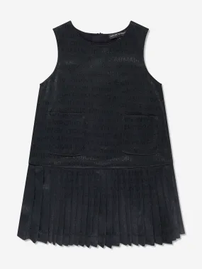 Emporio Armani Girls Sleeveless Dress in Navy