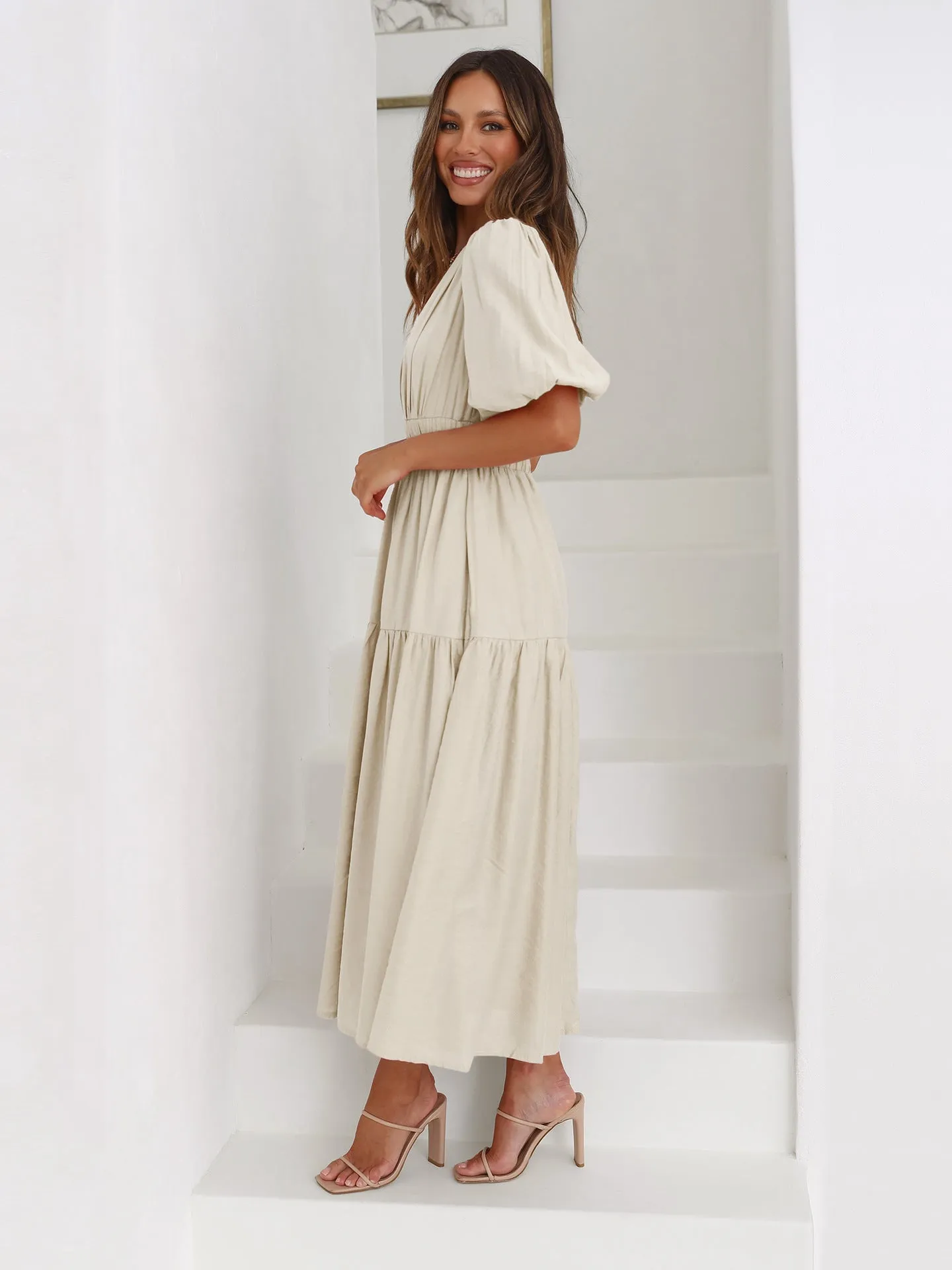 Enola - Dress with Puff Sleeves