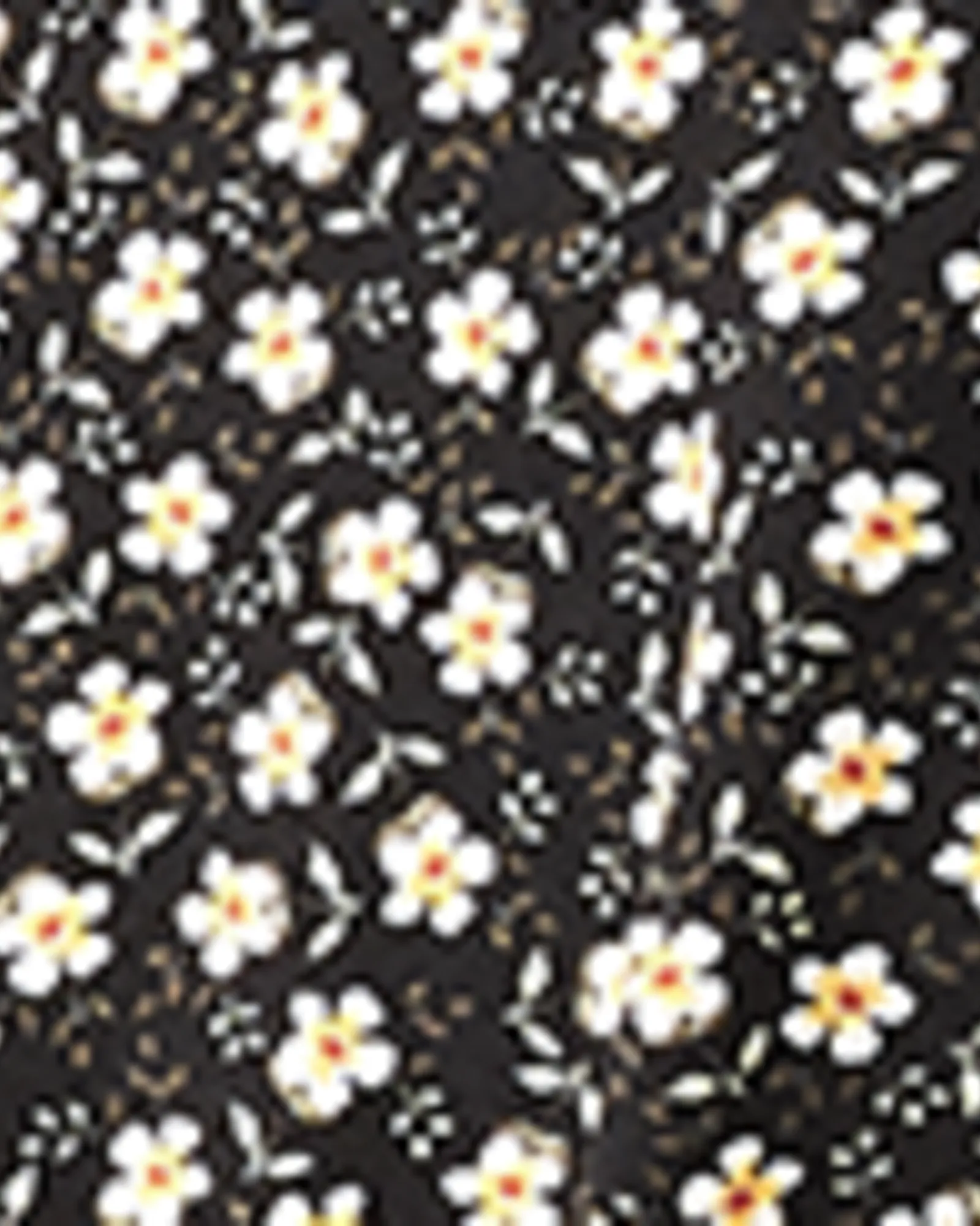Evelyn Floral-Print Racerback A-Line Dress | Black / Orange