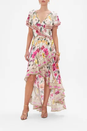 FRILL SLEEVE LONG DRESS DESTINY CALLING