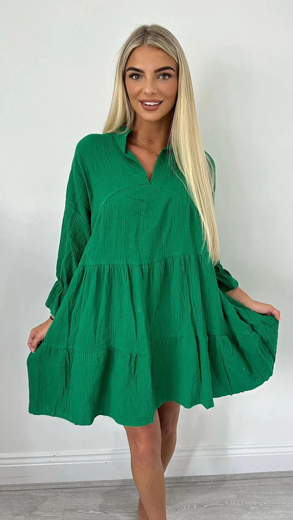 Hazel Cheesecloth Cotton Dress