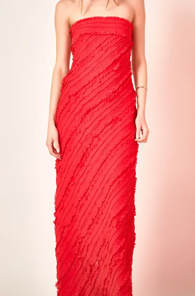 Heather Maxi Dress Red