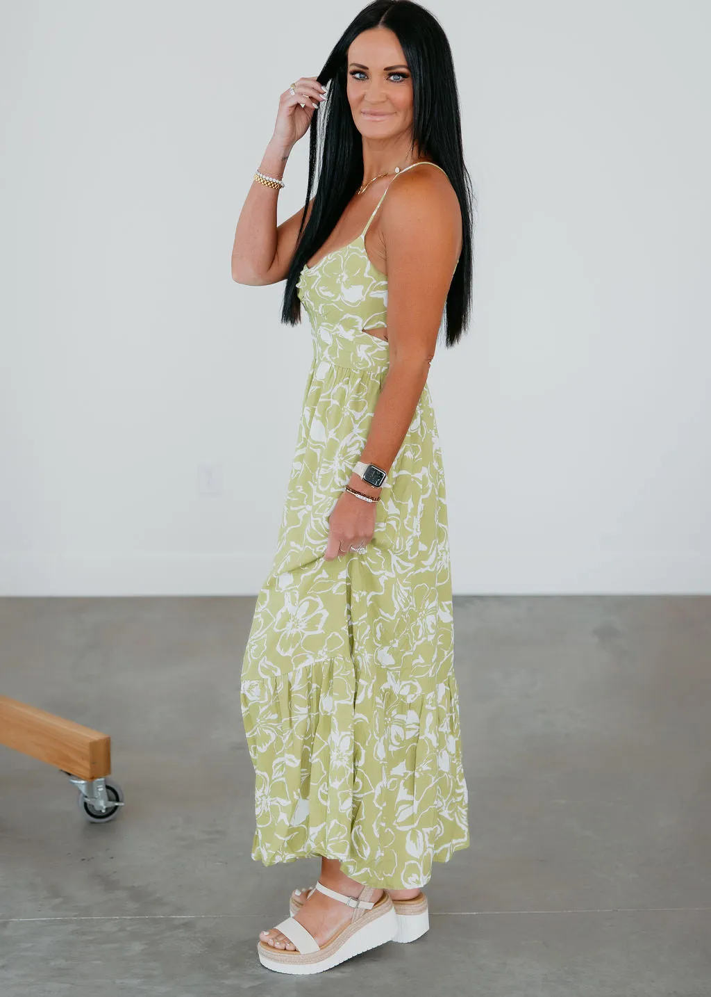 Indy Floral Midi Dress