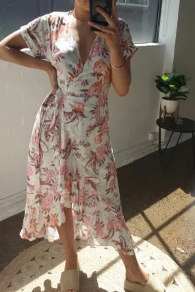 Iris - Blossom Wrap Maxi Dress
