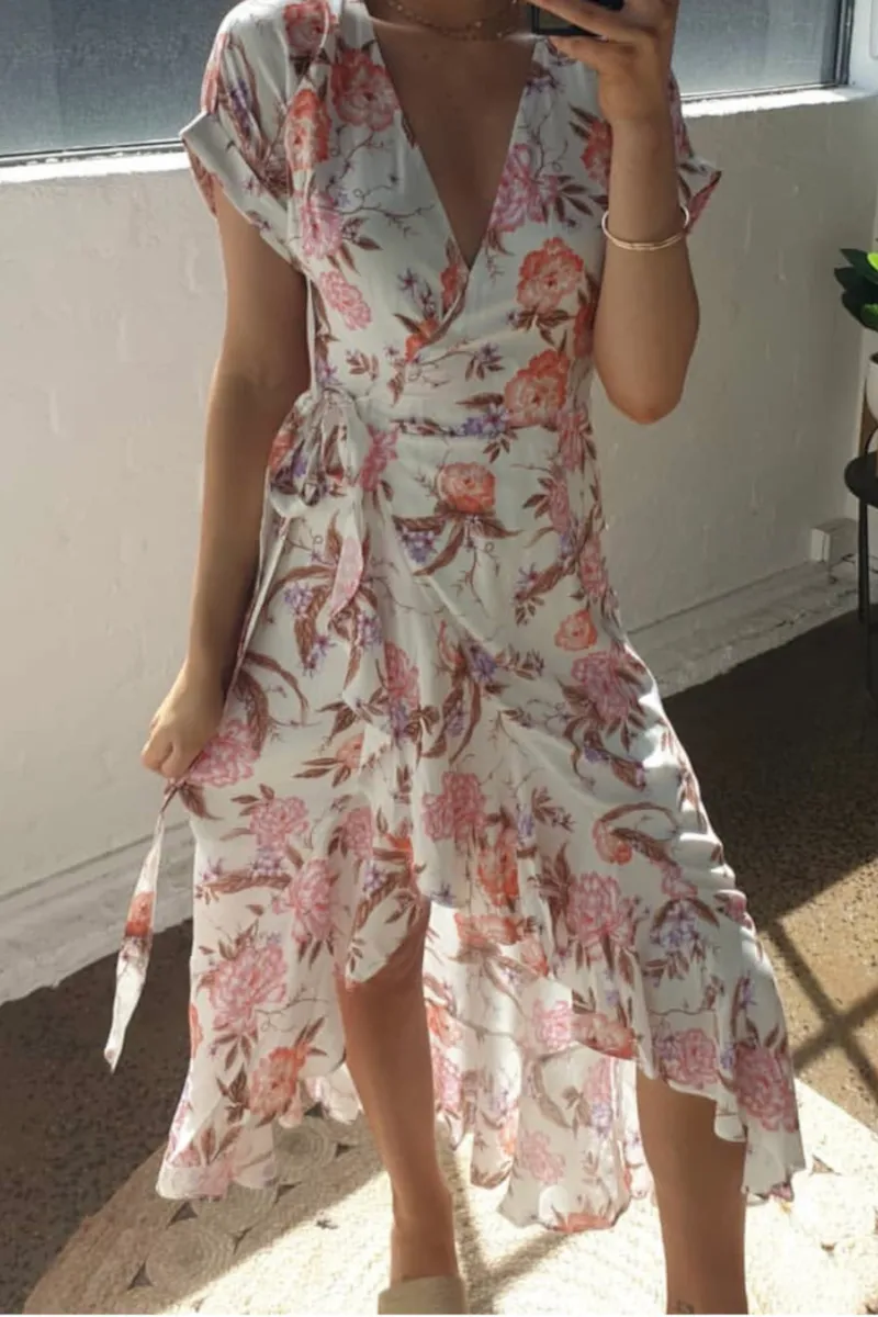 Iris - Blossom Wrap Maxi Dress
