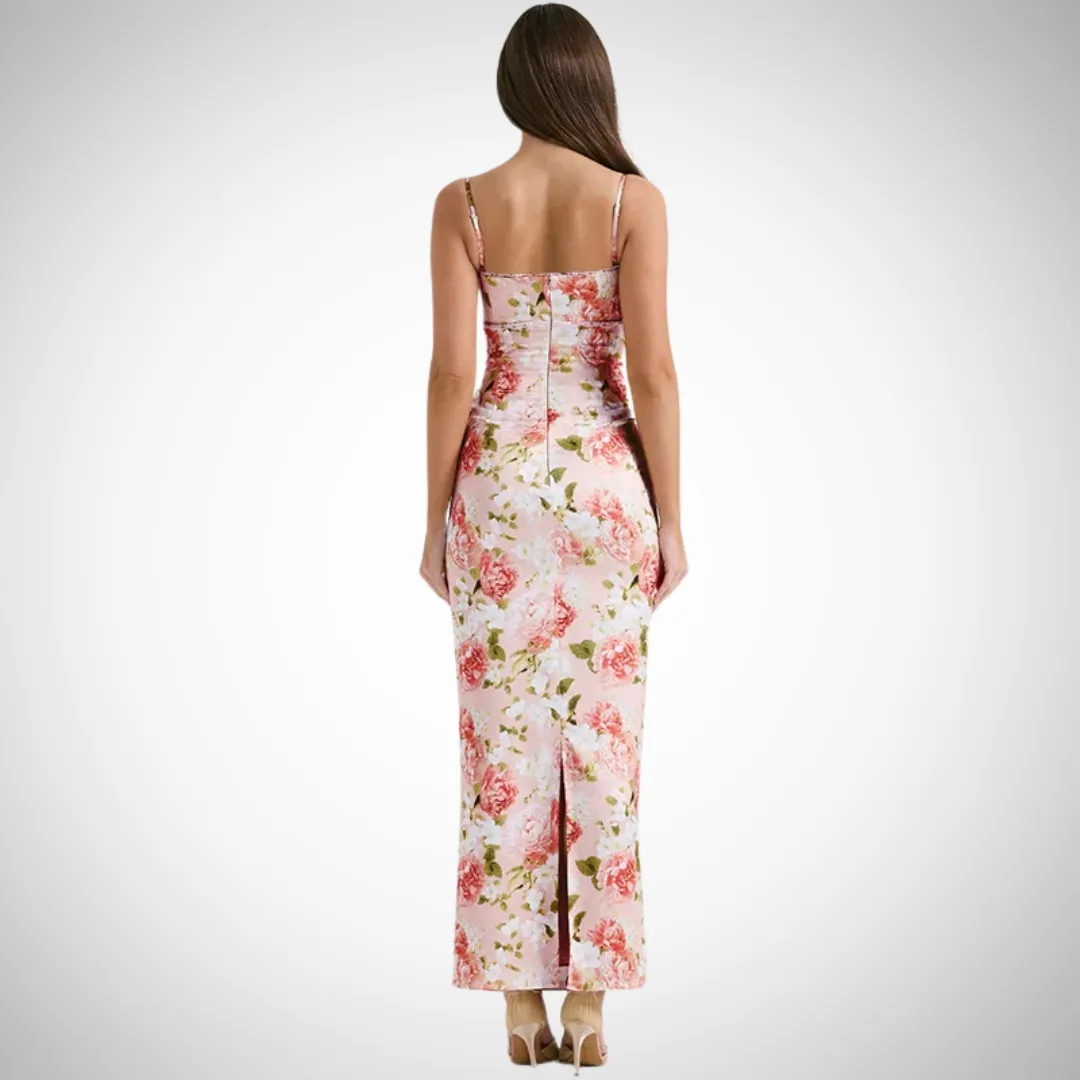 Ivanka Satin Charm Mini Dress
