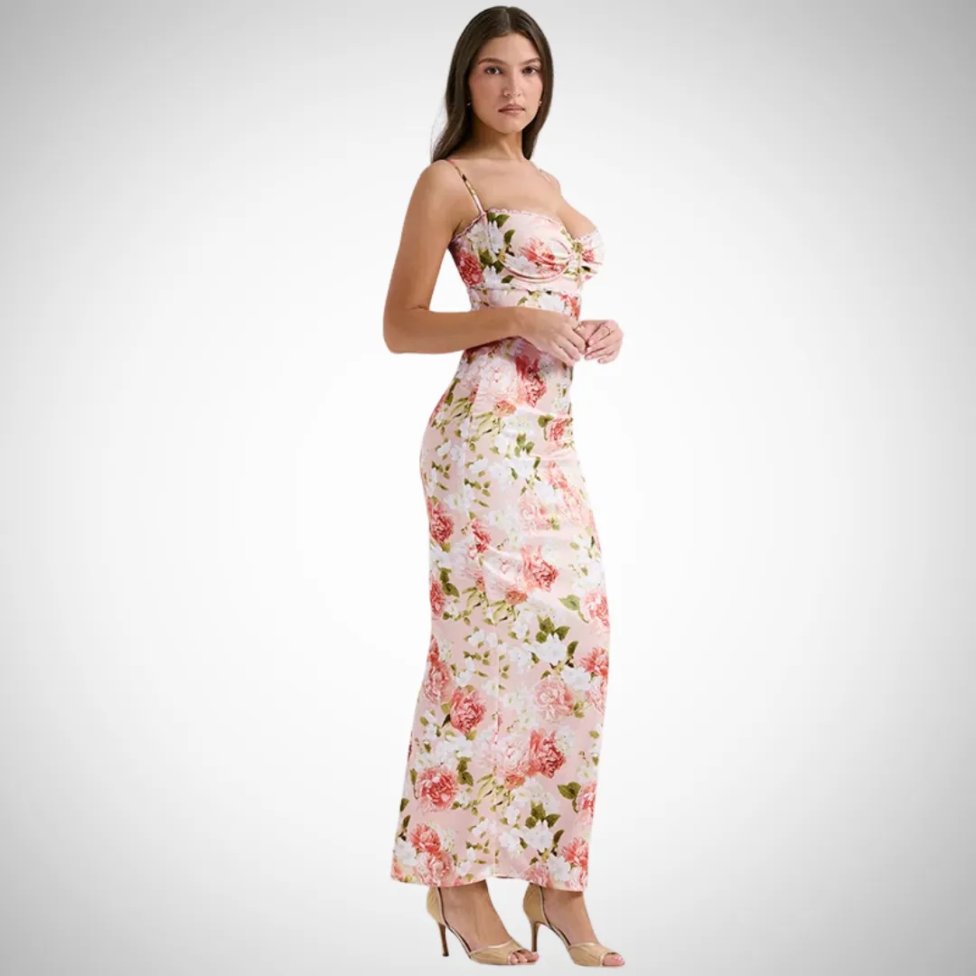 Ivanka Satin Charm Mini Dress