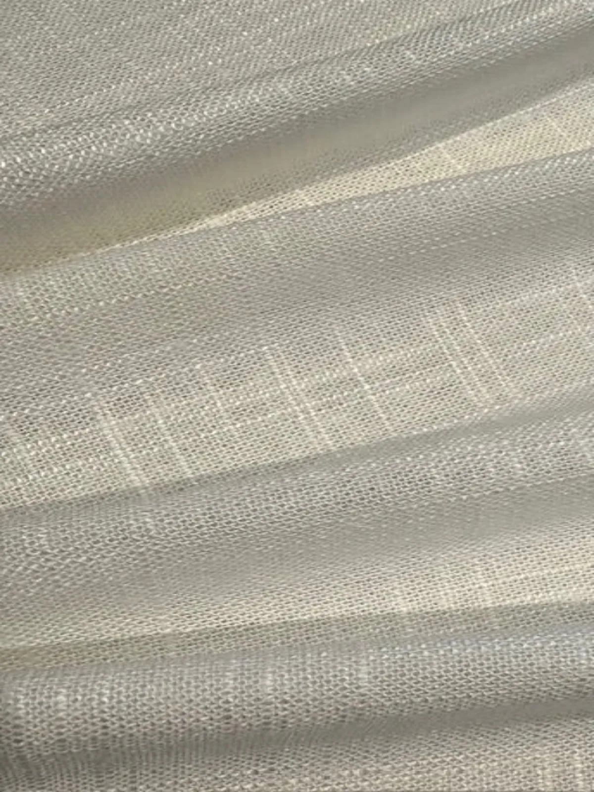 Ivory Linen/Viscose Mix, Slubbed Look