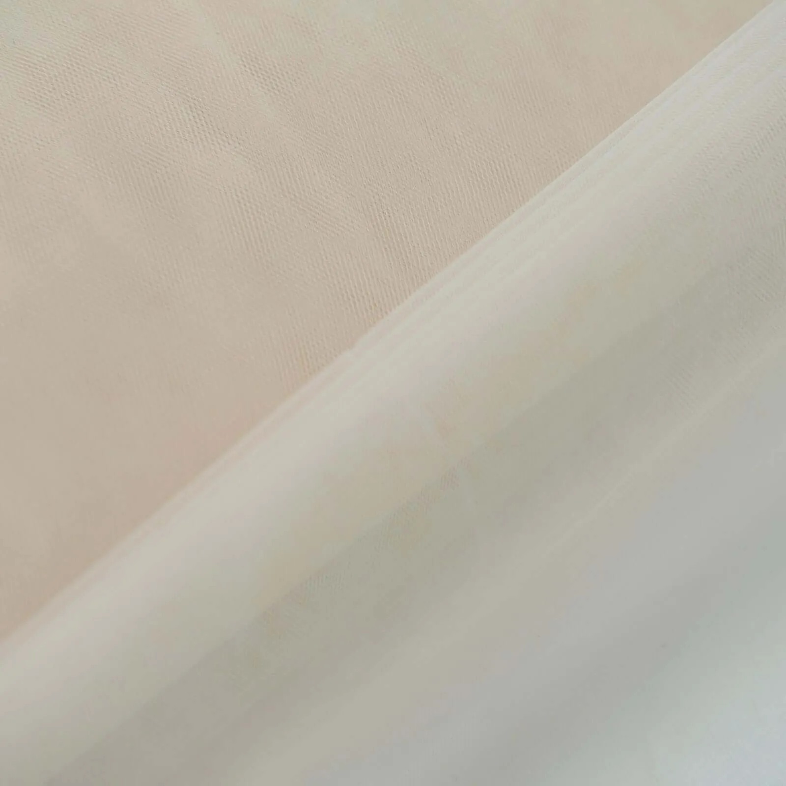 Ivory Tulle Fabric Bolt, DIY Craft Fabric Roll 108"x50 Yards