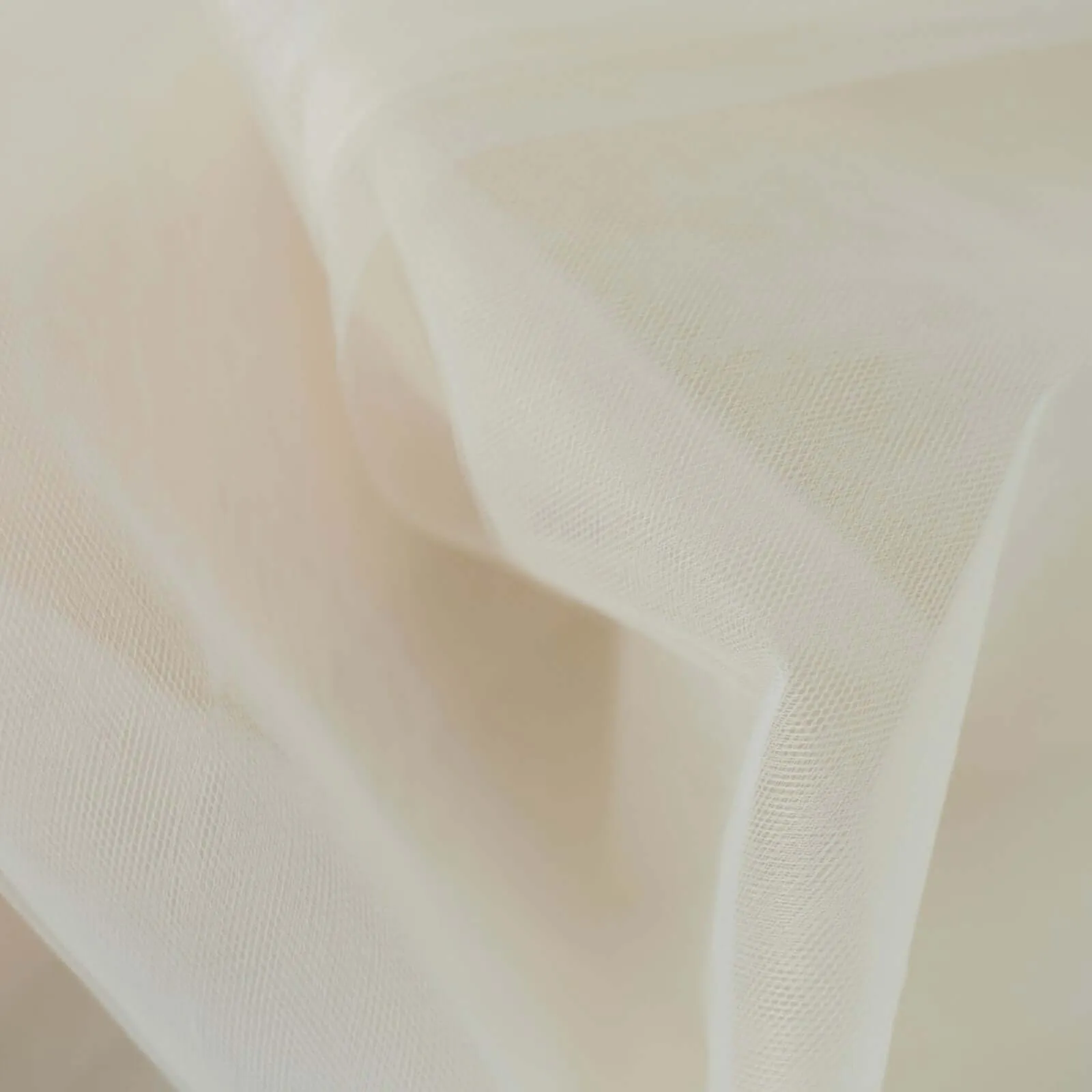 Ivory Tulle Fabric Bolt, DIY Craft Fabric Roll 108"x50 Yards