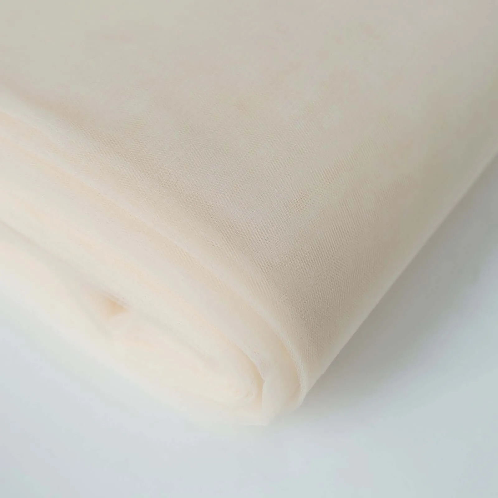 Ivory Tulle Fabric Bolt, DIY Craft Fabric Roll 108"x50 Yards