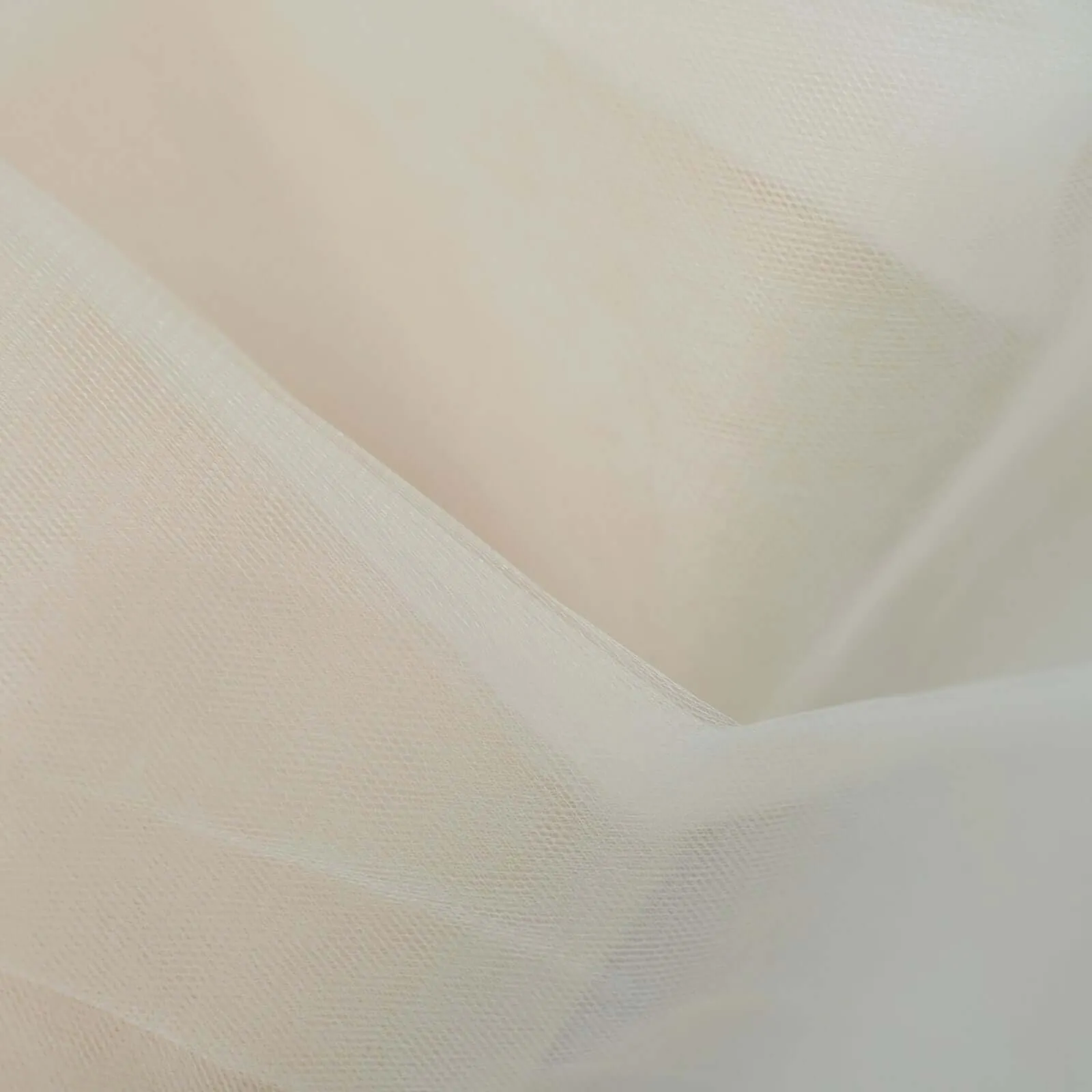 Ivory Tulle Fabric Bolt, DIY Craft Fabric Roll 108"x50 Yards