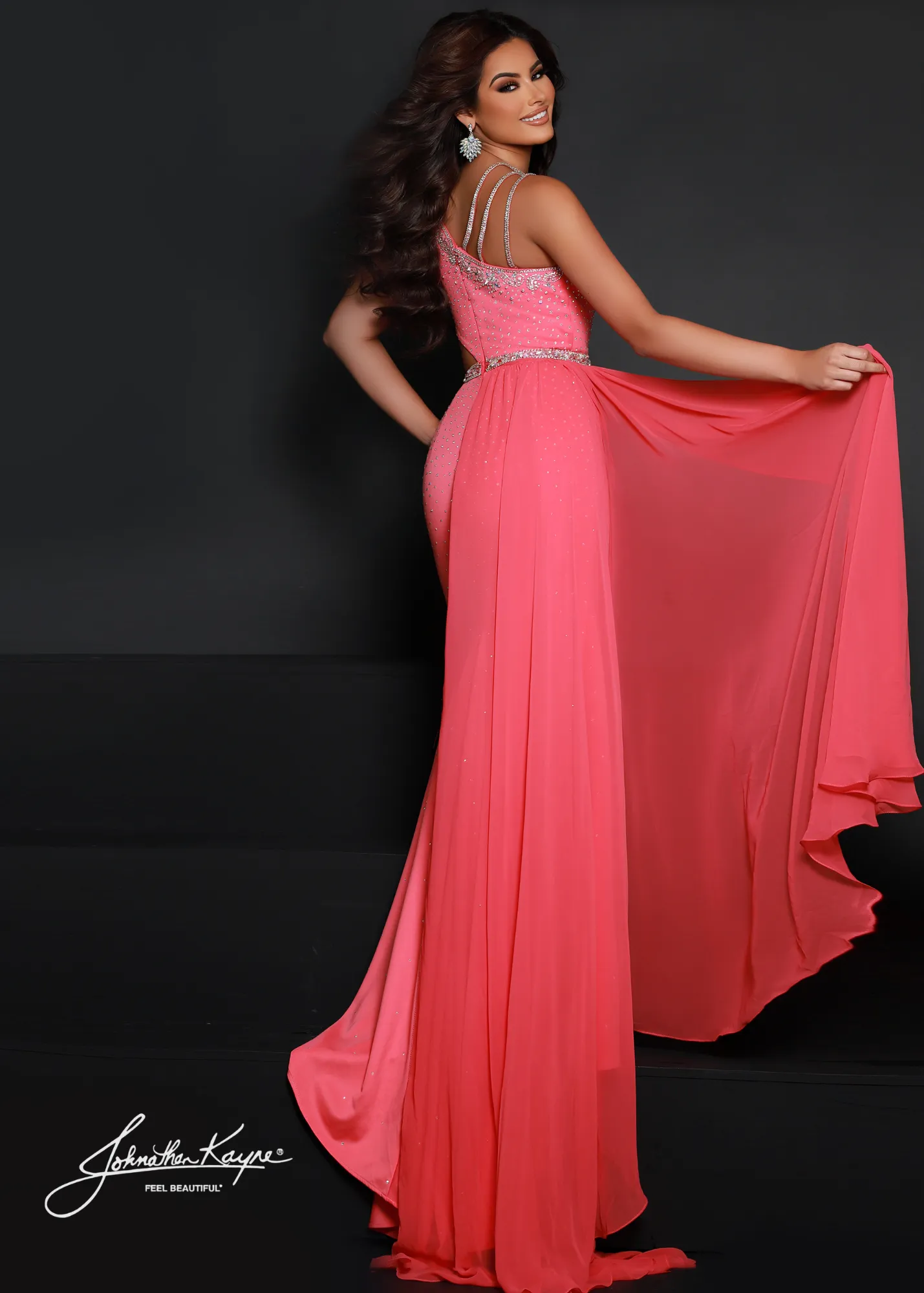 Johnathan Kayne 2688 Size 4 Canary Yellow Velvet Cape Cutout Pageant Dress Formal Gown