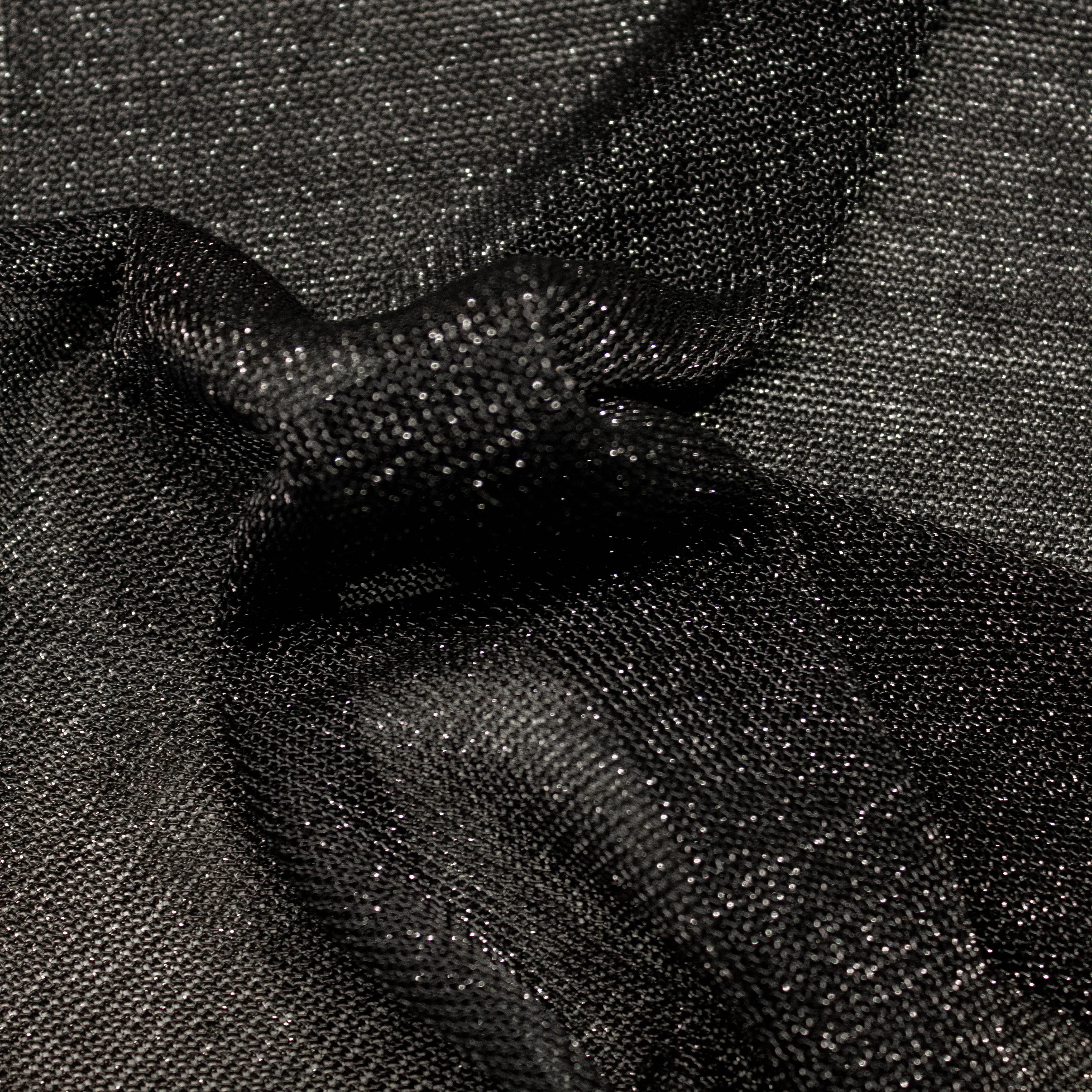 Jones Black Polyester Metal Look