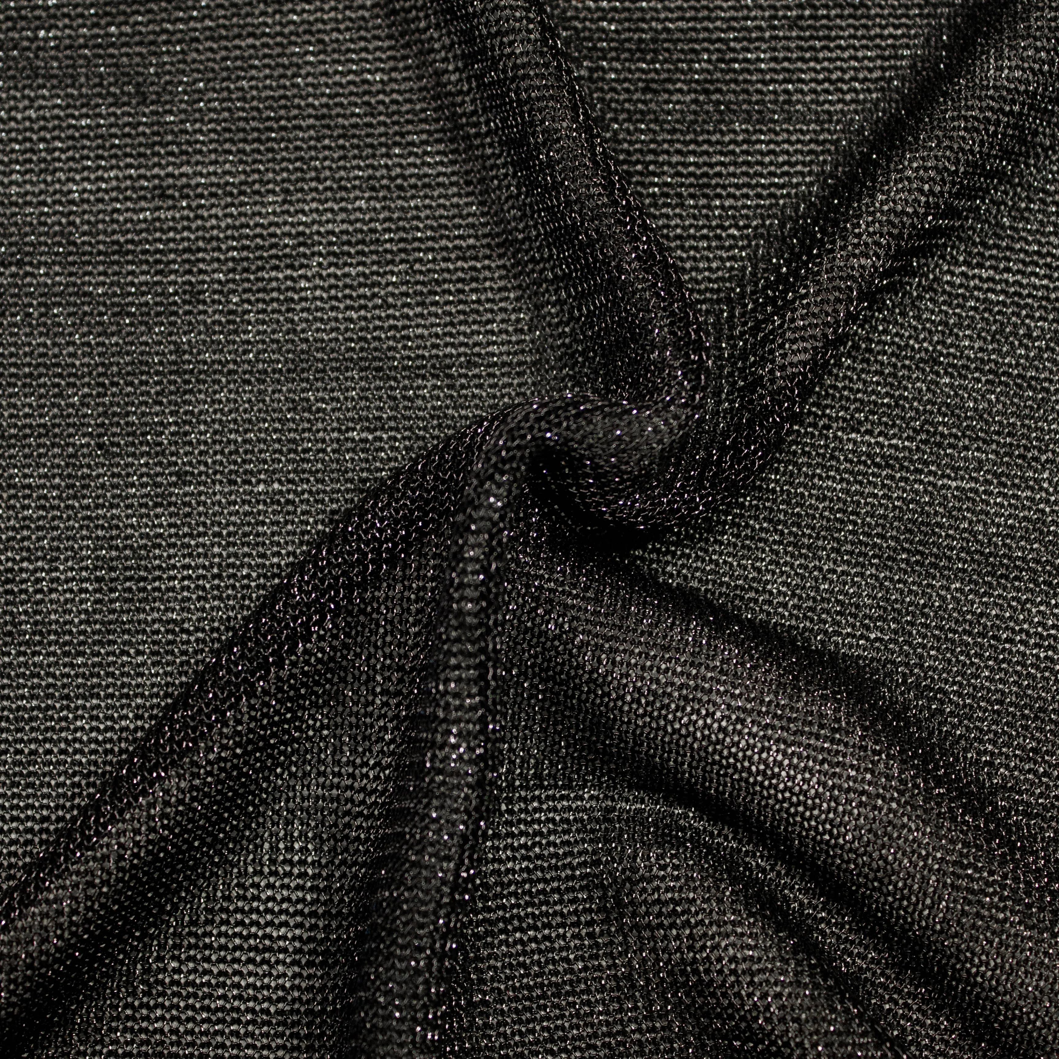 Jones Black Polyester Metal Look