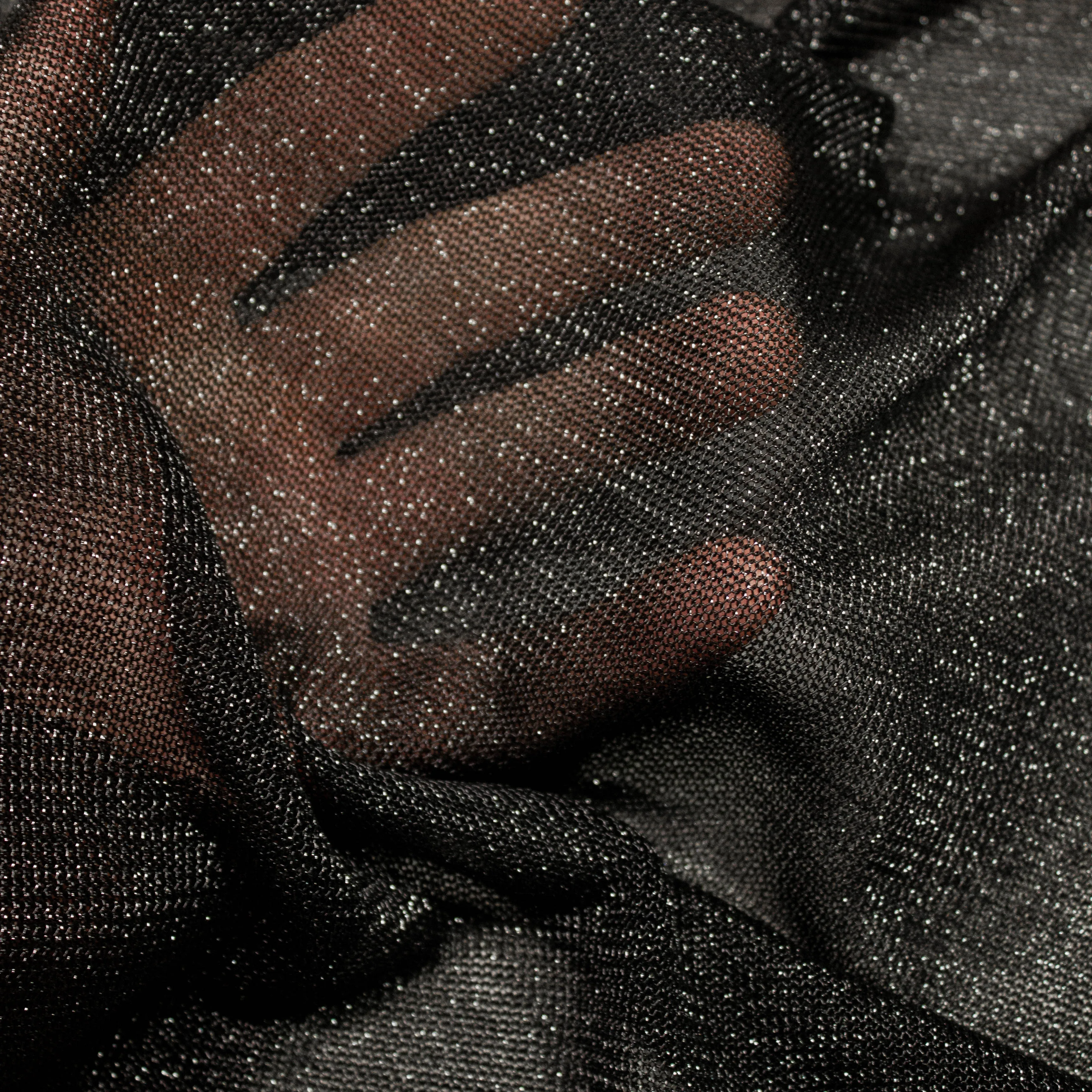 Jones Black Polyester Metal Look